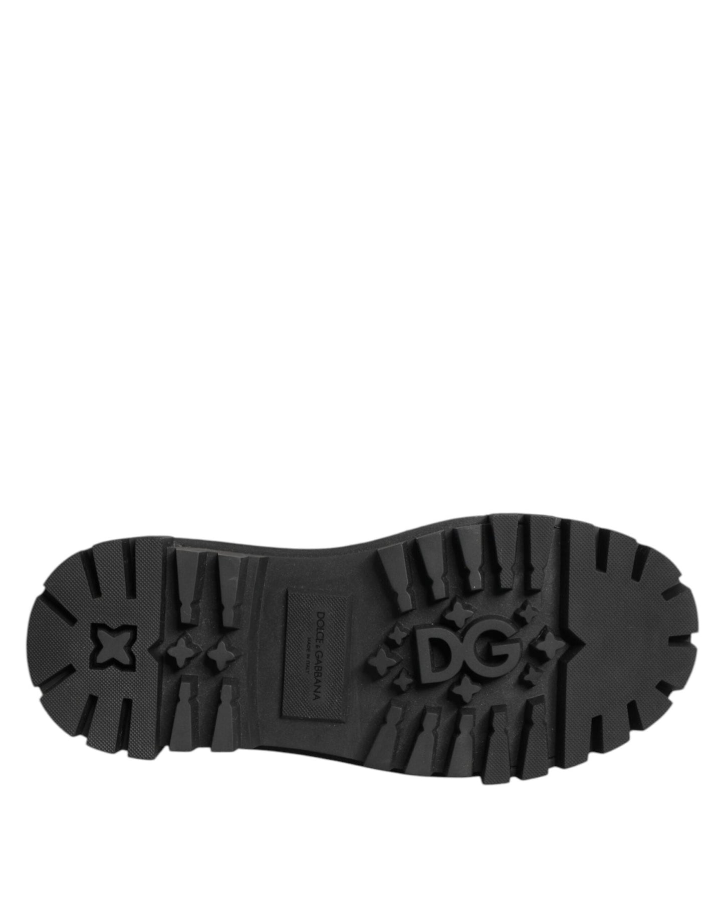 Dolce & Gabbana Black Leather Jeweled Crystals Derby Shoes – EU35.5/US5 par Dolce & Gabbana | Disponible sur Sandy Store ByNet