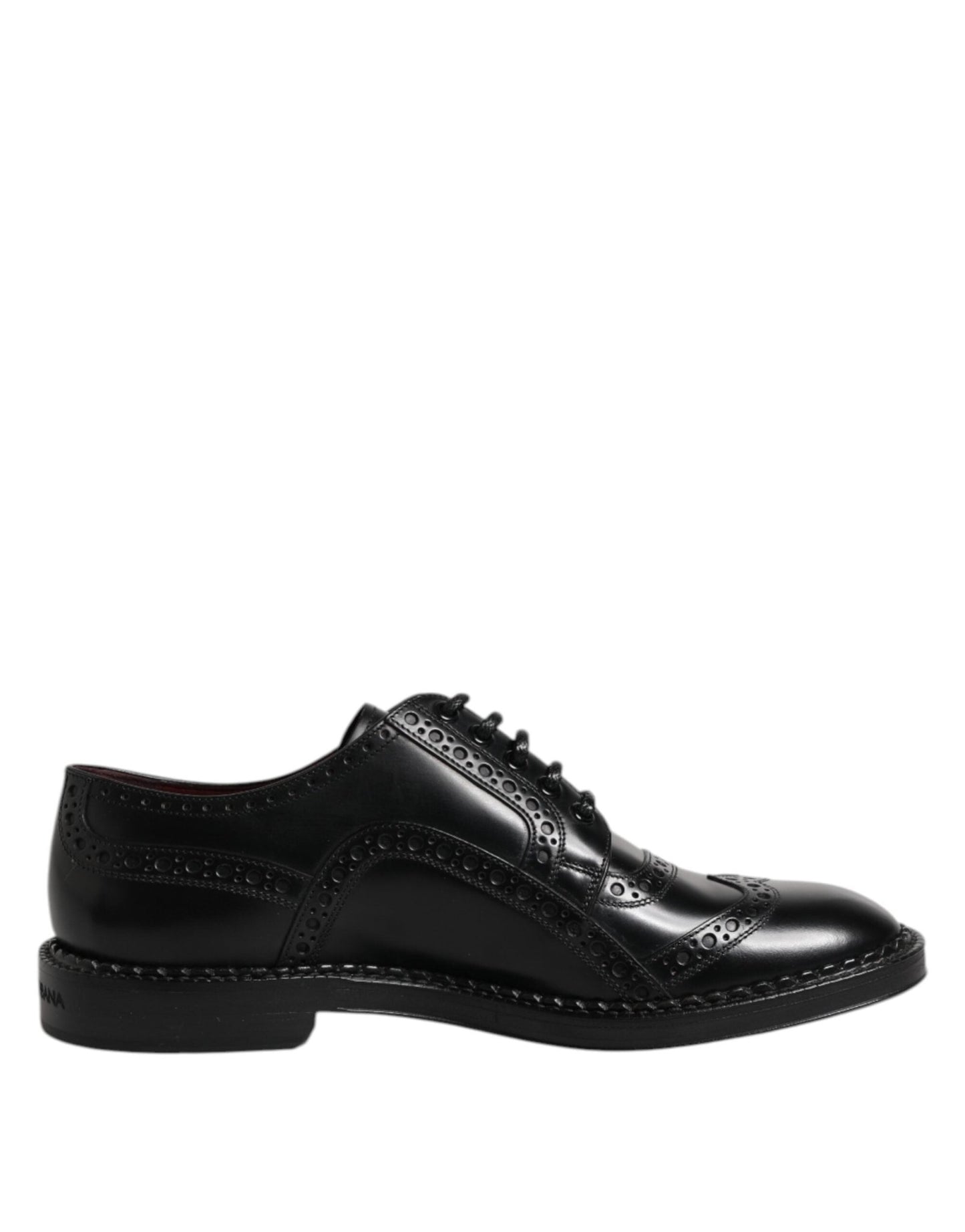 Dolce & Gabbana Black Leather Lace Up Men Derby Formal Shoes – EU41.5/US8.5 par Dolce & Gabbana | Disponible sur Sandy Store ByNet