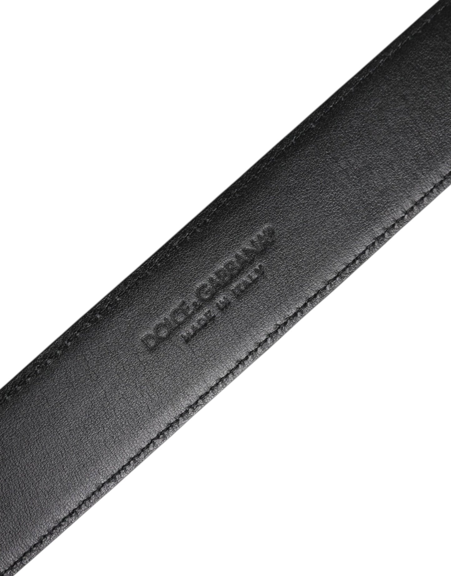 Dolce & Gabbana Black Leather Metal Buckle Classic Belt - Sandy Store ByNet
