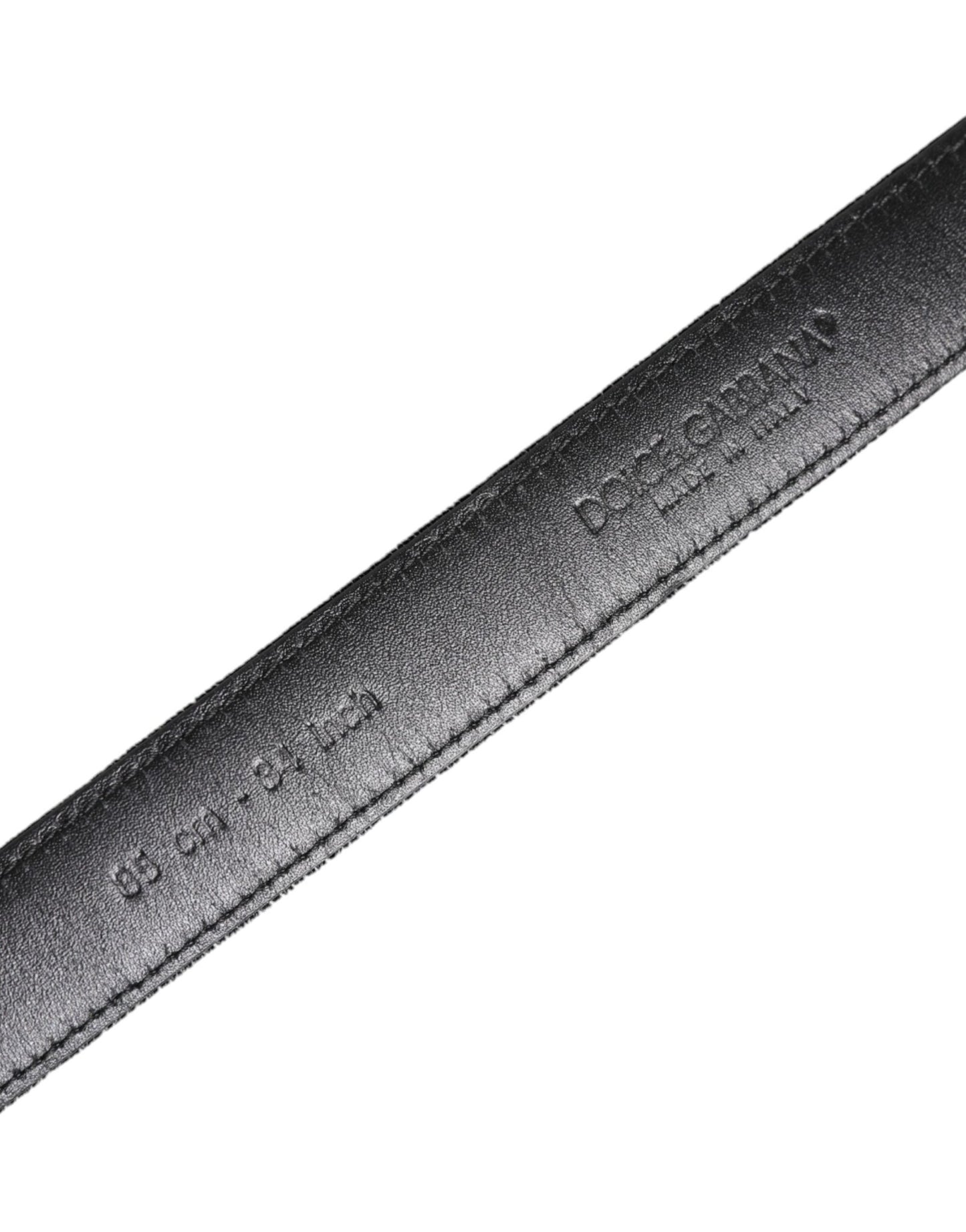 Dolce & Gabbana Black Leather Metal Buckle Classic Belt - Sandy Store ByNet