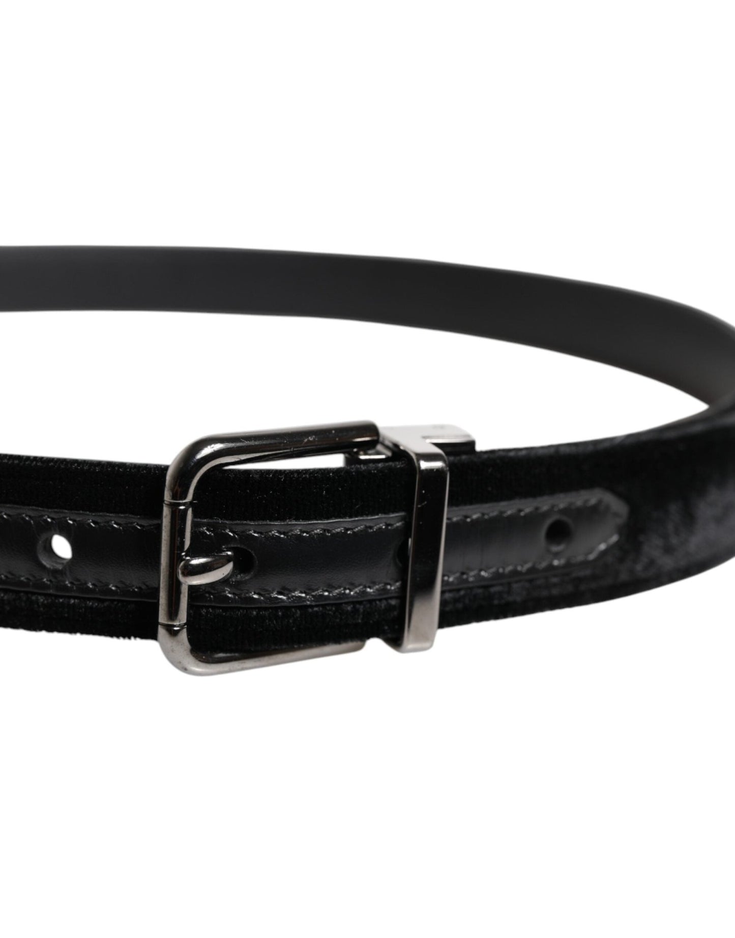 Dolce & Gabbana Black Leather Metal Buckle Classic Belt - Sandy Store ByNet
