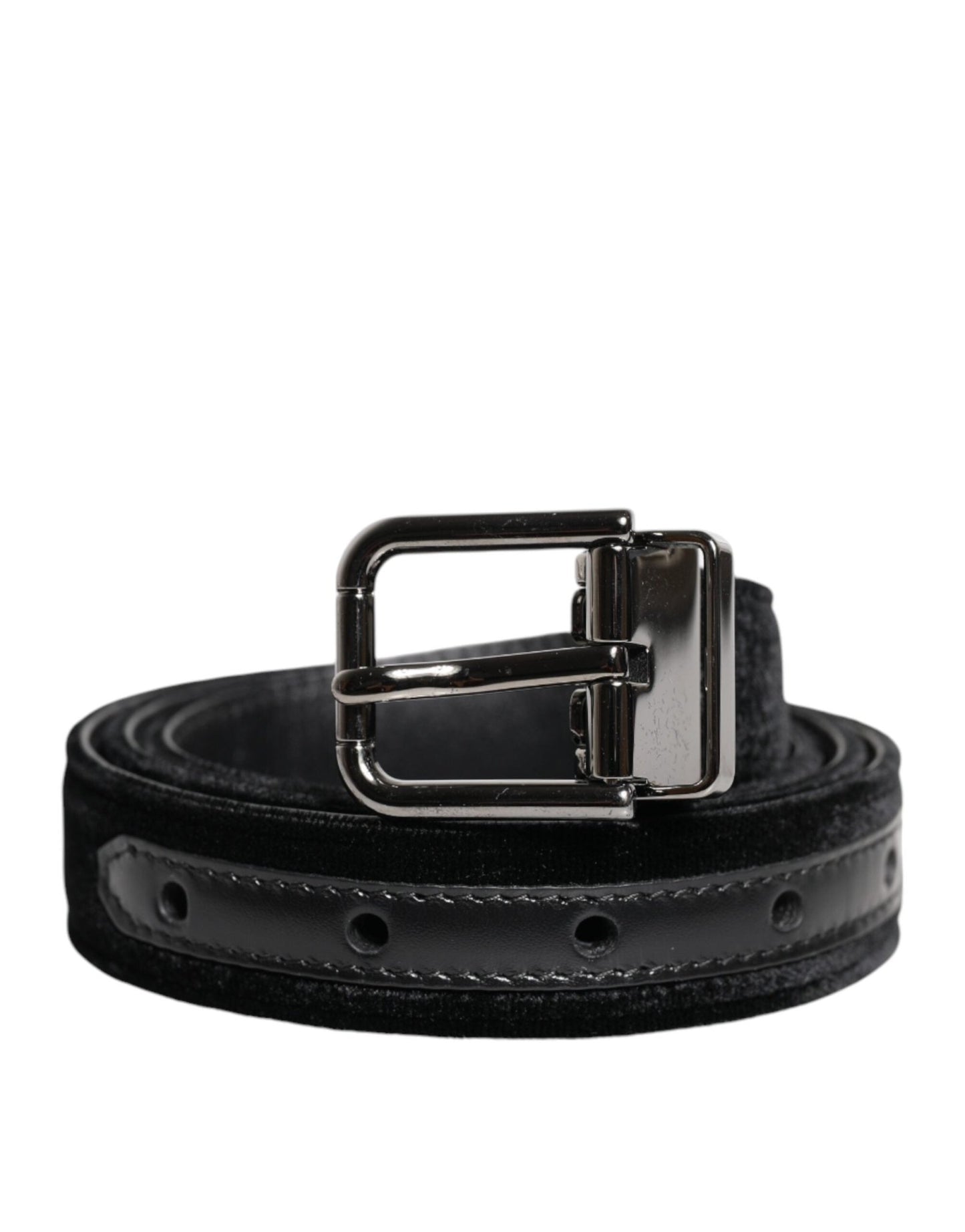 Dolce & Gabbana Black Leather Metal Buckle Classic Belt - Sandy Store ByNet