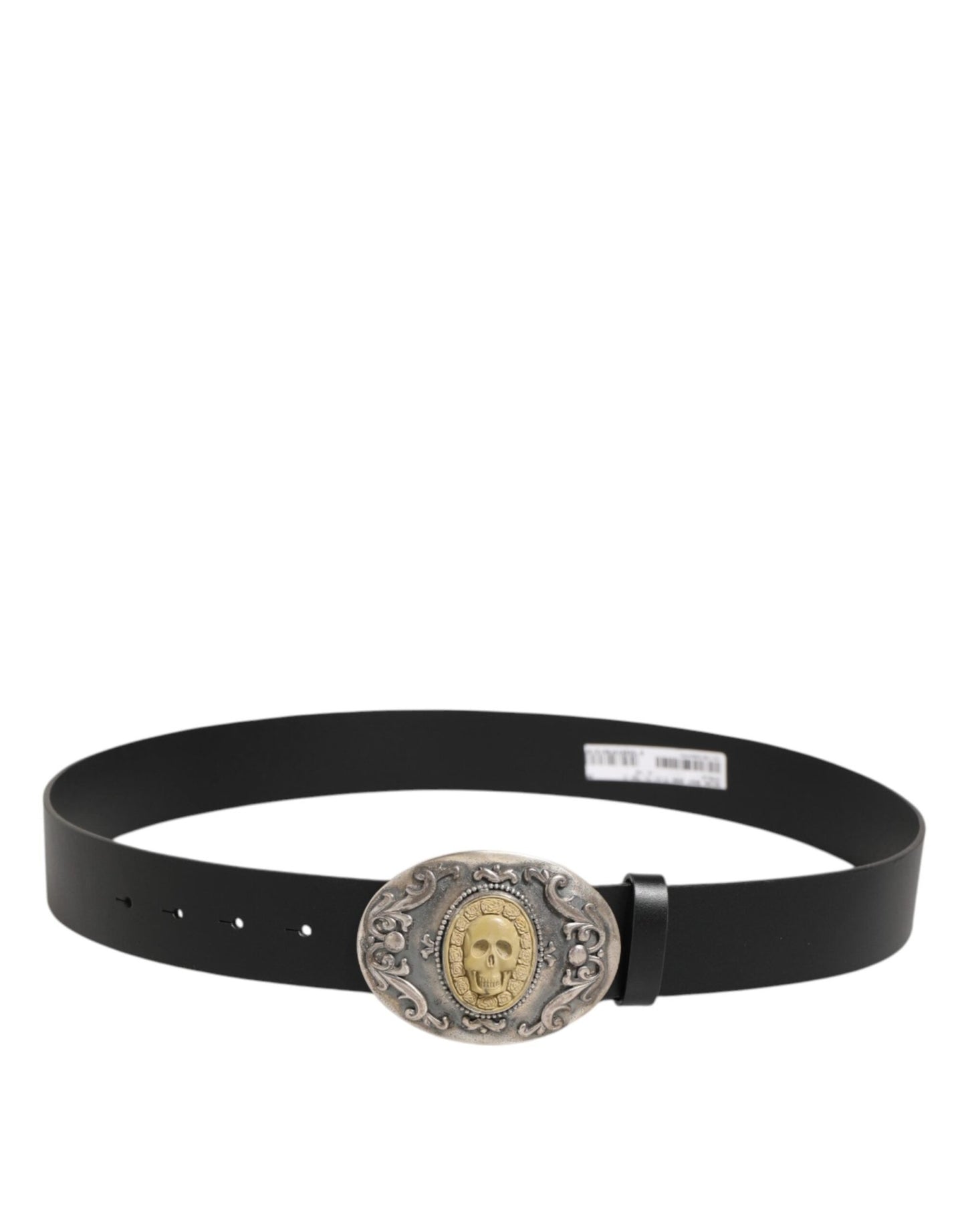 Dolce & Gabbana Black Leather Ornate Metal Buckle Men Belt – 100 cm / 40 Inches par Dolce & Gabbana | Disponible sur Sandy Store ByNet
