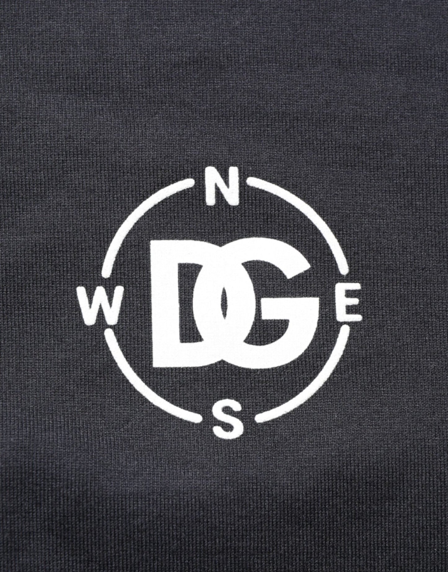 Dolce & Gabbana Black Logo Compass Cotton Crew Neck T-shirt – IT54 | XL par Dolce & Gabbana | Disponible sur Sandy Store ByNet