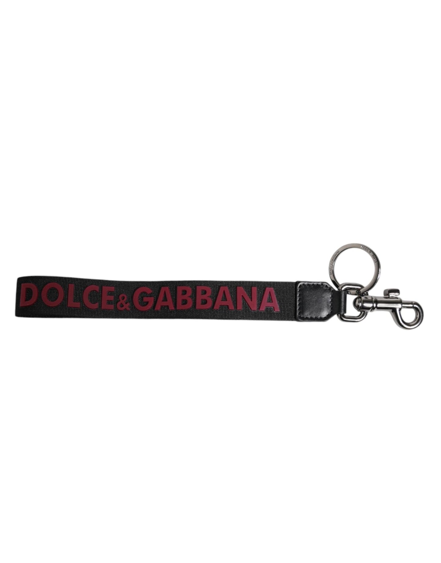 Dolce & Gabbana Black Logo Nylon Silver Brass Men Holder Keychain Keyring – par Dolce & Gabbana | Disponible sur Sandy Store ByNet