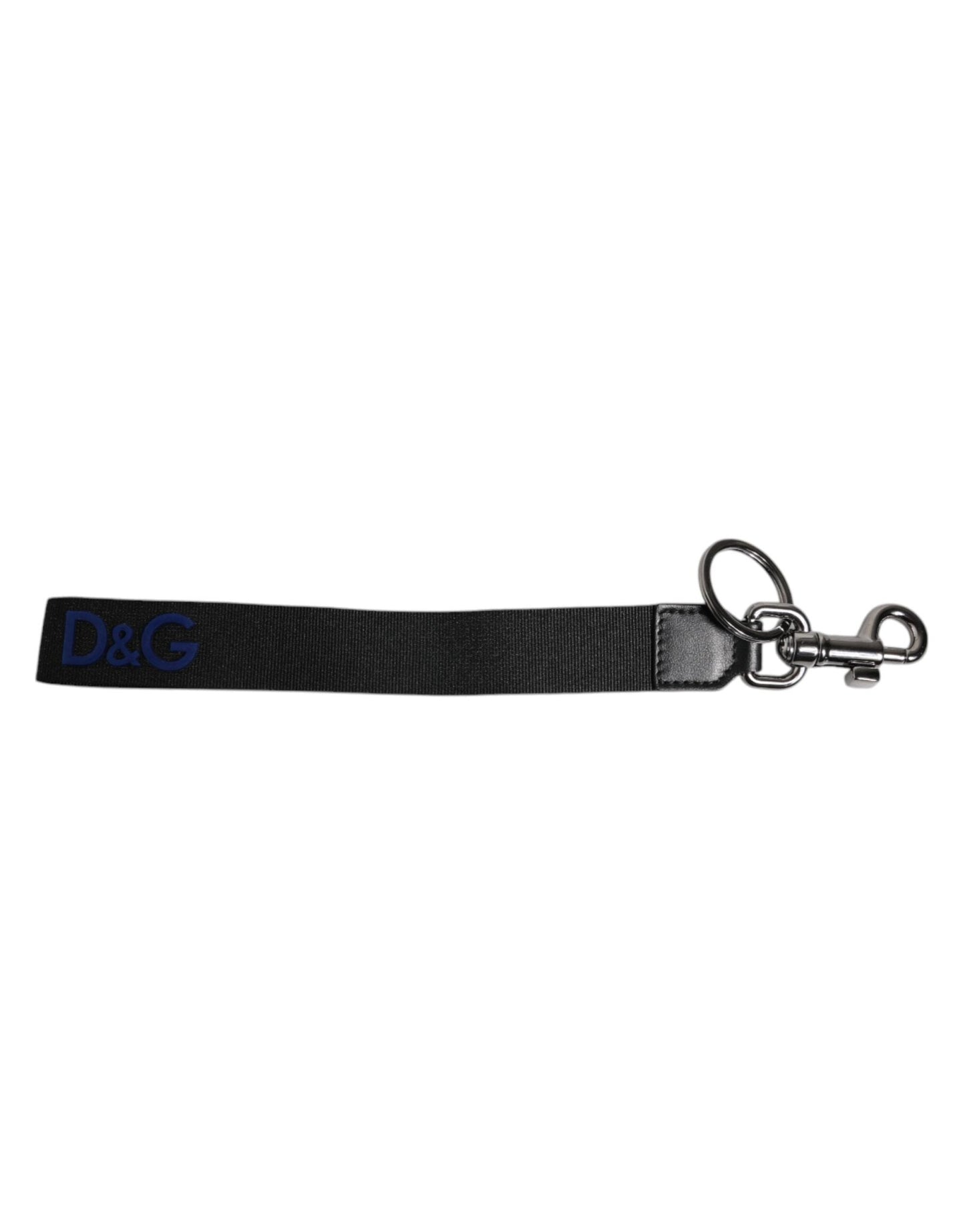 Dolce & Gabbana Black Logo Nylon Silver Brass Men Holder Keychain Keyring – par Dolce & Gabbana | Disponible sur Sandy Store ByNet