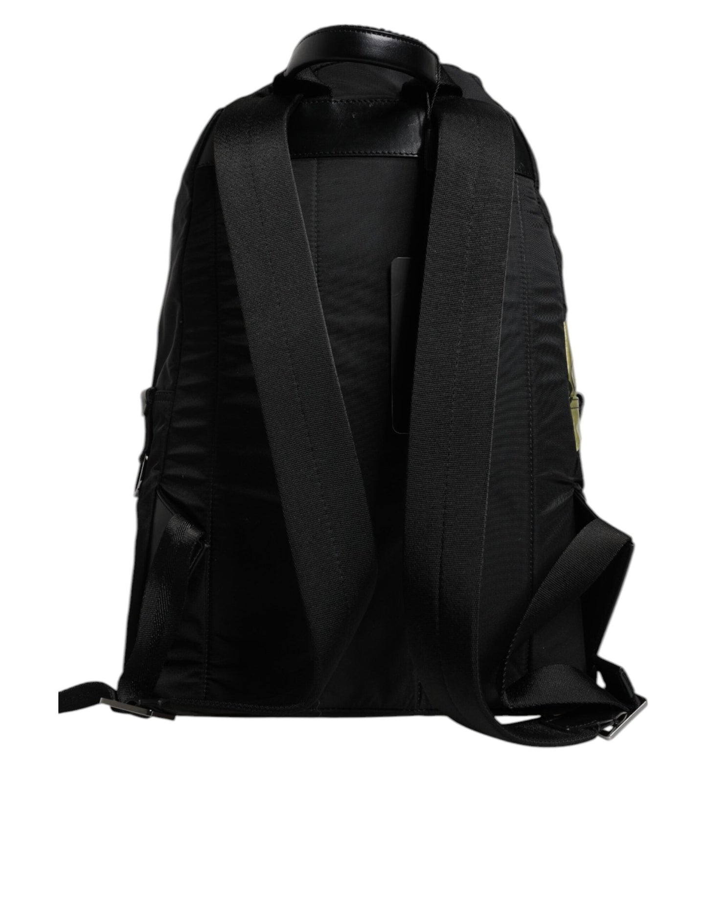 Dolce & Gabbana Black Logo Tape Polyamide School Travel Backpack Bag - Sandy Store ByNet