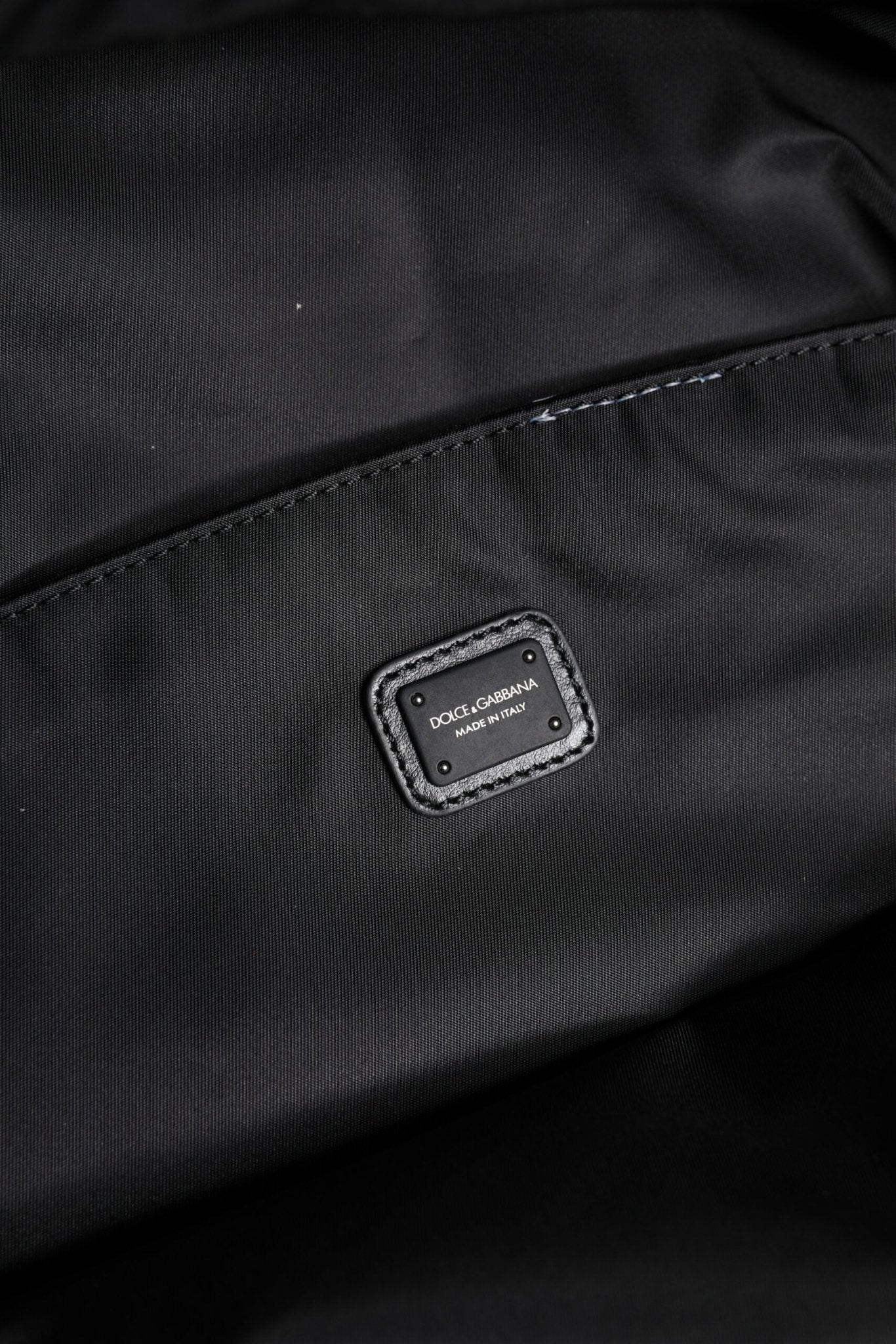 Dolce & Gabbana Black Logo Tape Polyamide School Travel Backpack Bag - Sandy Store ByNet