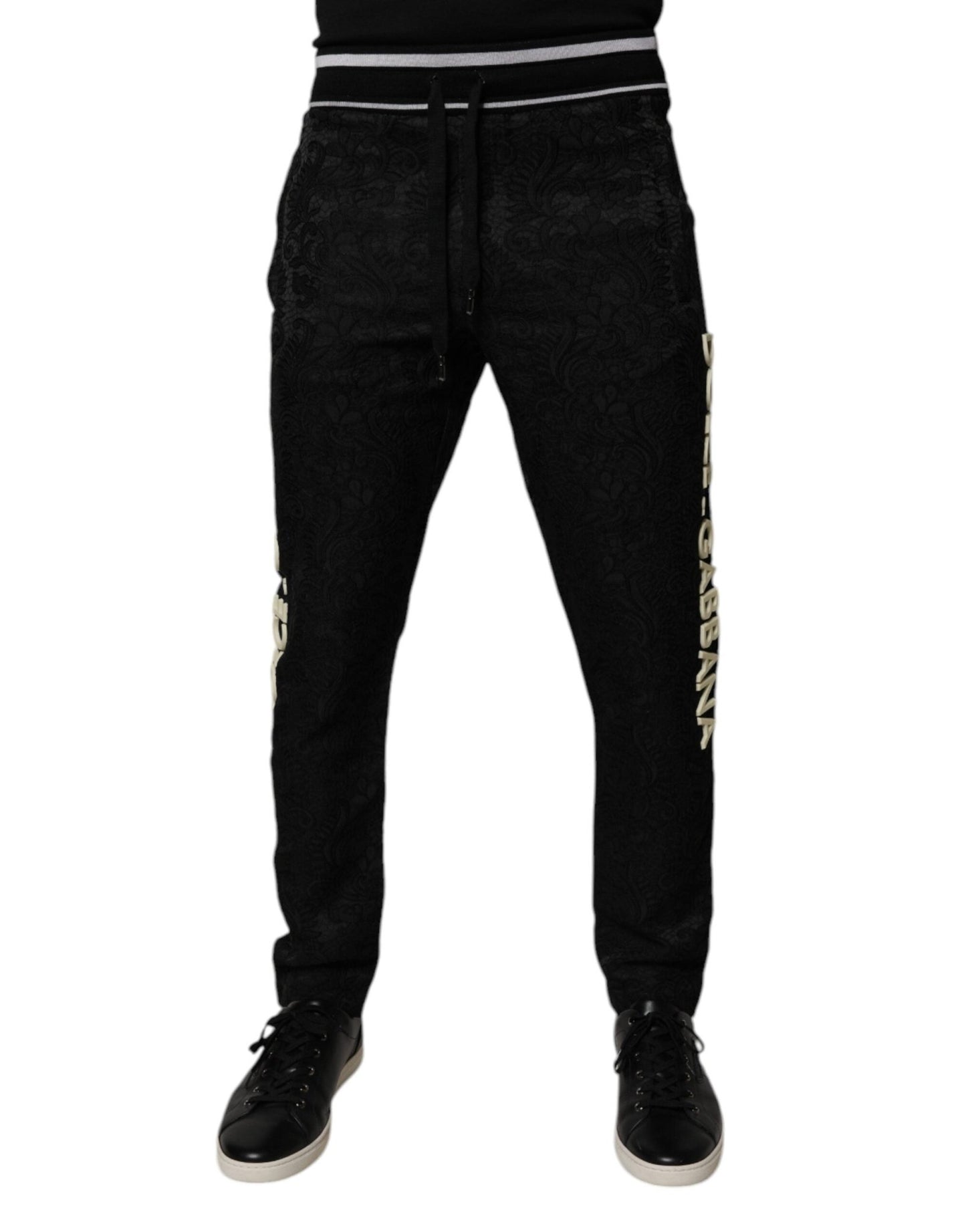 Dolce & Gabbana Black Mid Waist Jogger Men Sweatpants Pants – IT44 | XS par Dolce & Gabbana | Disponible sur Sandy Store ByNet