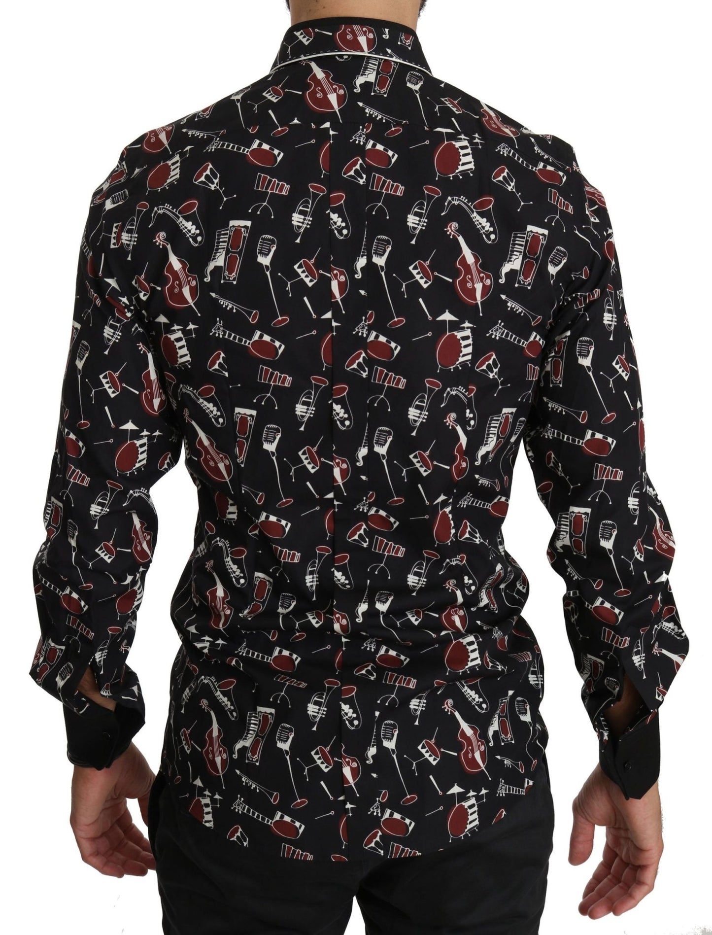 Dolce & Gabbana Black Musical Instrument Slim fit Shirt – IT40 | M par Dolce & Gabbana | Disponible sur Sandy Store ByNet