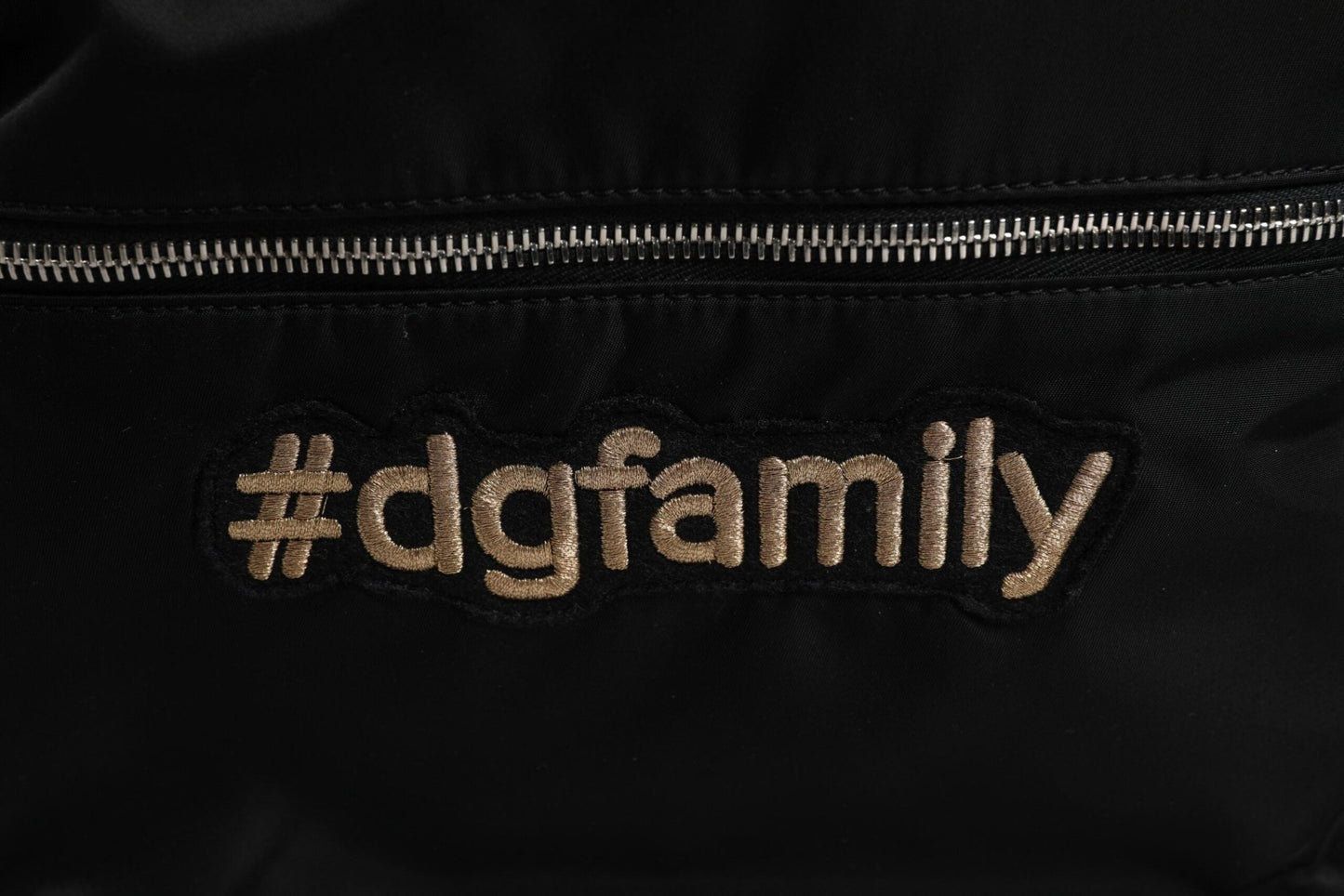 Dolce & Gabbana Black Nylon #DGFAMILY Embellished Backpack VULCANO Bag - Sandy Store ByNet