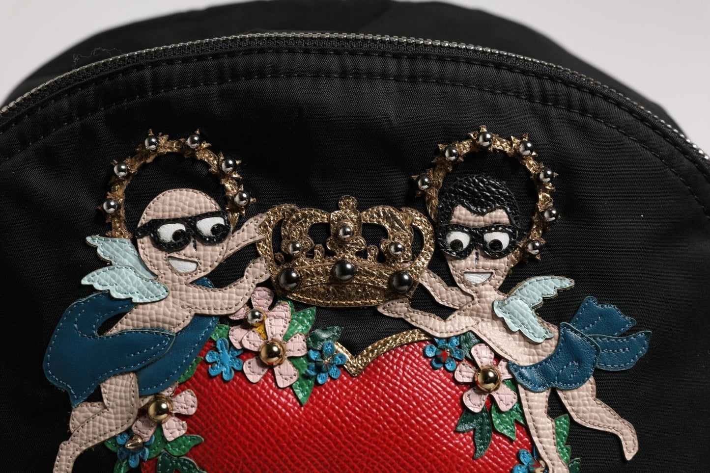 Dolce & Gabbana Black Nylon #DGFAMILY Embellished Backpack VULCANO Bag - Sandy Store ByNet