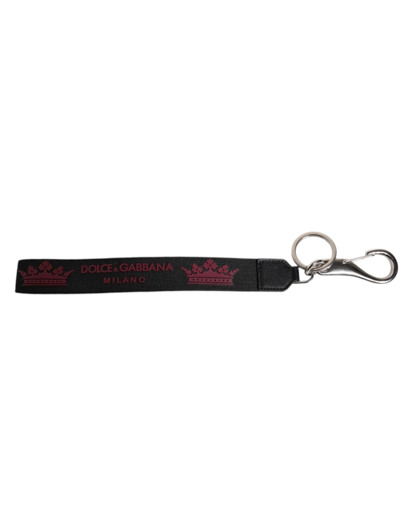 Dolce & Gabbana Black Nylon Logo DG Crown Men's Holder Keychain Keyring – par Dolce & Gabbana | Disponible sur Sandy Store ByNet