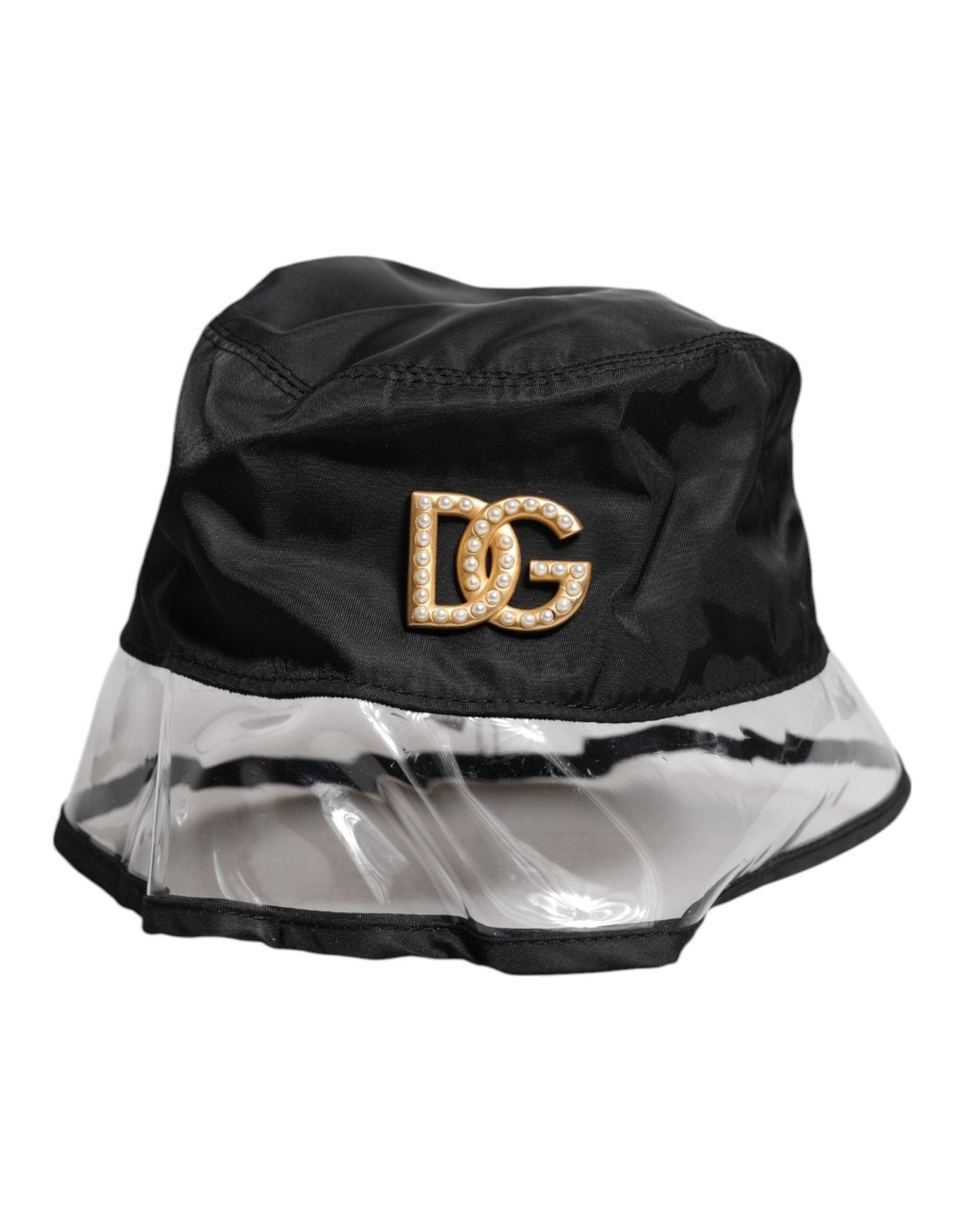 Dolce & Gabbana Black Nylon PVC DG Logo Bucket Hat – 57 cm|S par Dolce & Gabbana | Disponible sur Sandy Store ByNet