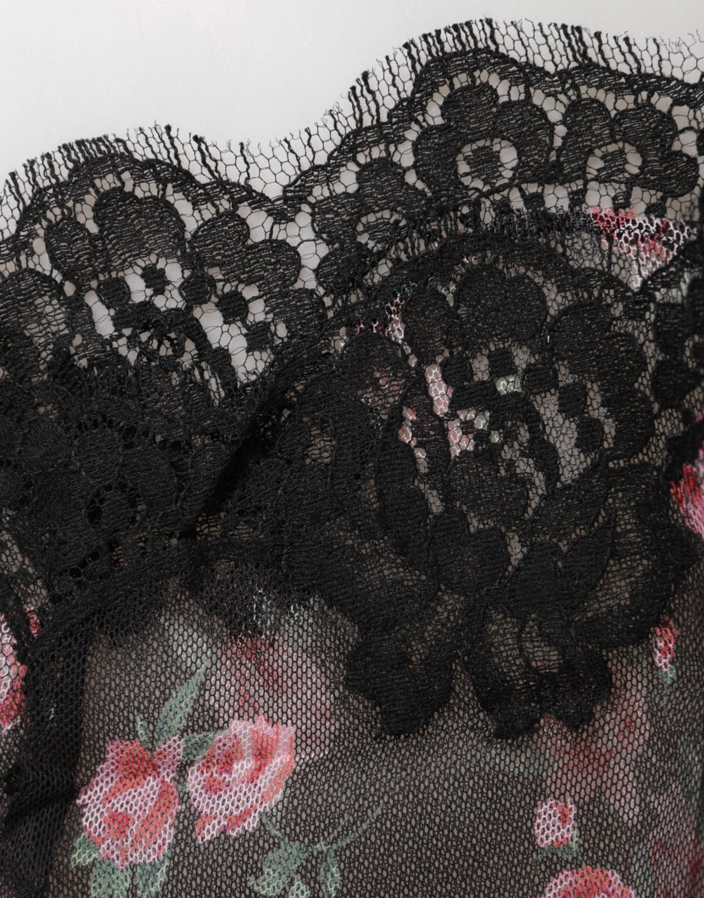 Dolce & Gabbana Black Pink Floral Lace Mesh Lingeri Underwear – IT2 | S par Dolce & Gabbana | Disponible sur Sandy Store ByNet