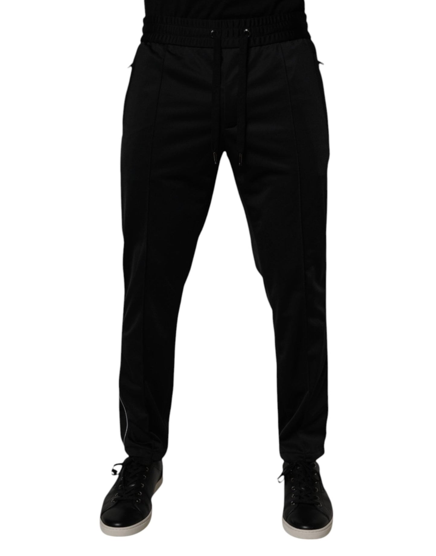 Dolce & Gabbana Black Polyester Men Jogger Sweatpants Pants – IT48 | M par Dolce & Gabbana | Disponible sur Sandy Store ByNet