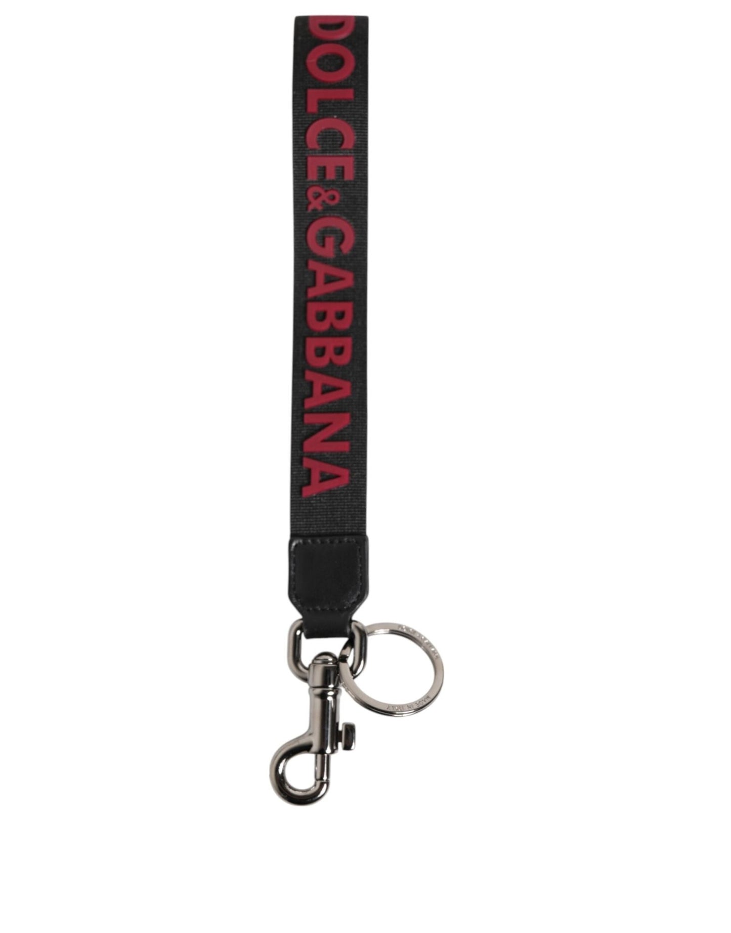 Dolce & Gabbana Black Red DG Logo Polyester Silver Men Keychain Keyring – par Dolce & Gabbana | Disponible sur Sandy Store ByNet