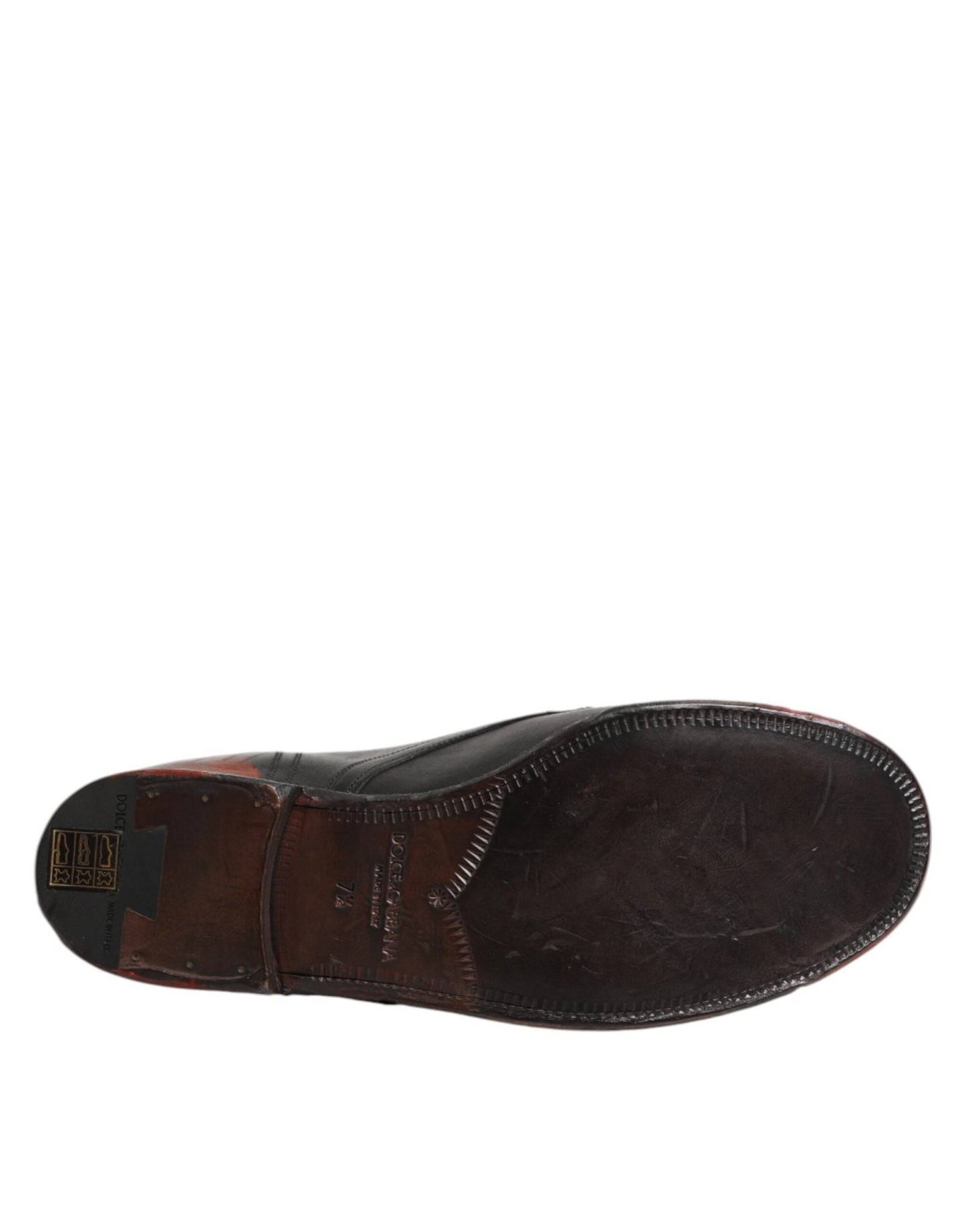 Dolce & Gabbana Black Red Lace Up Short Ankle Boot Shoes – EU44/US11 par Dolce & Gabbana | Disponible sur Sandy Store ByNet