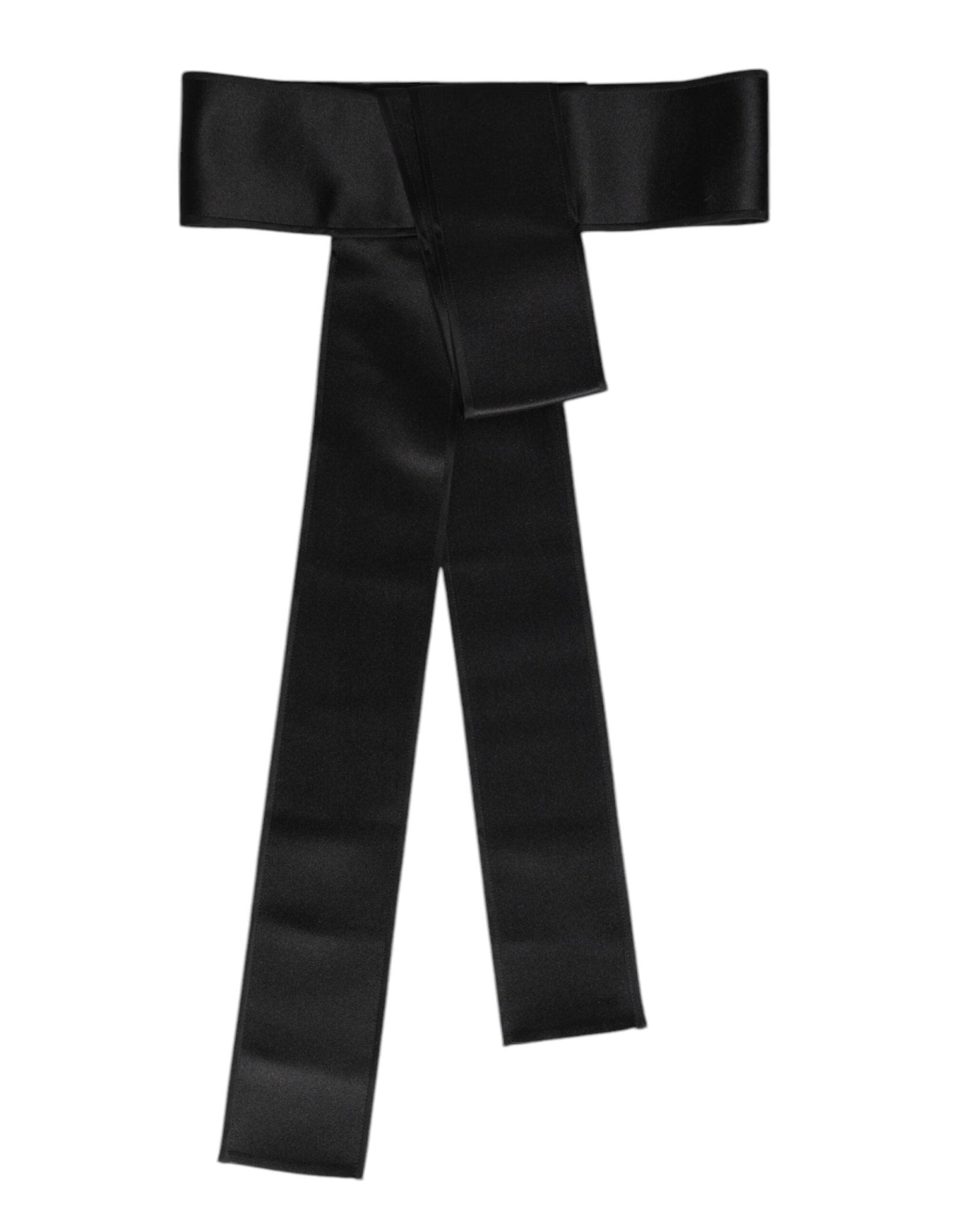 Dolce & Gabbana Black Satin Wide Waist Belt – IT36|XXS par Dolce & Gabbana | Disponible sur Sandy Store ByNet