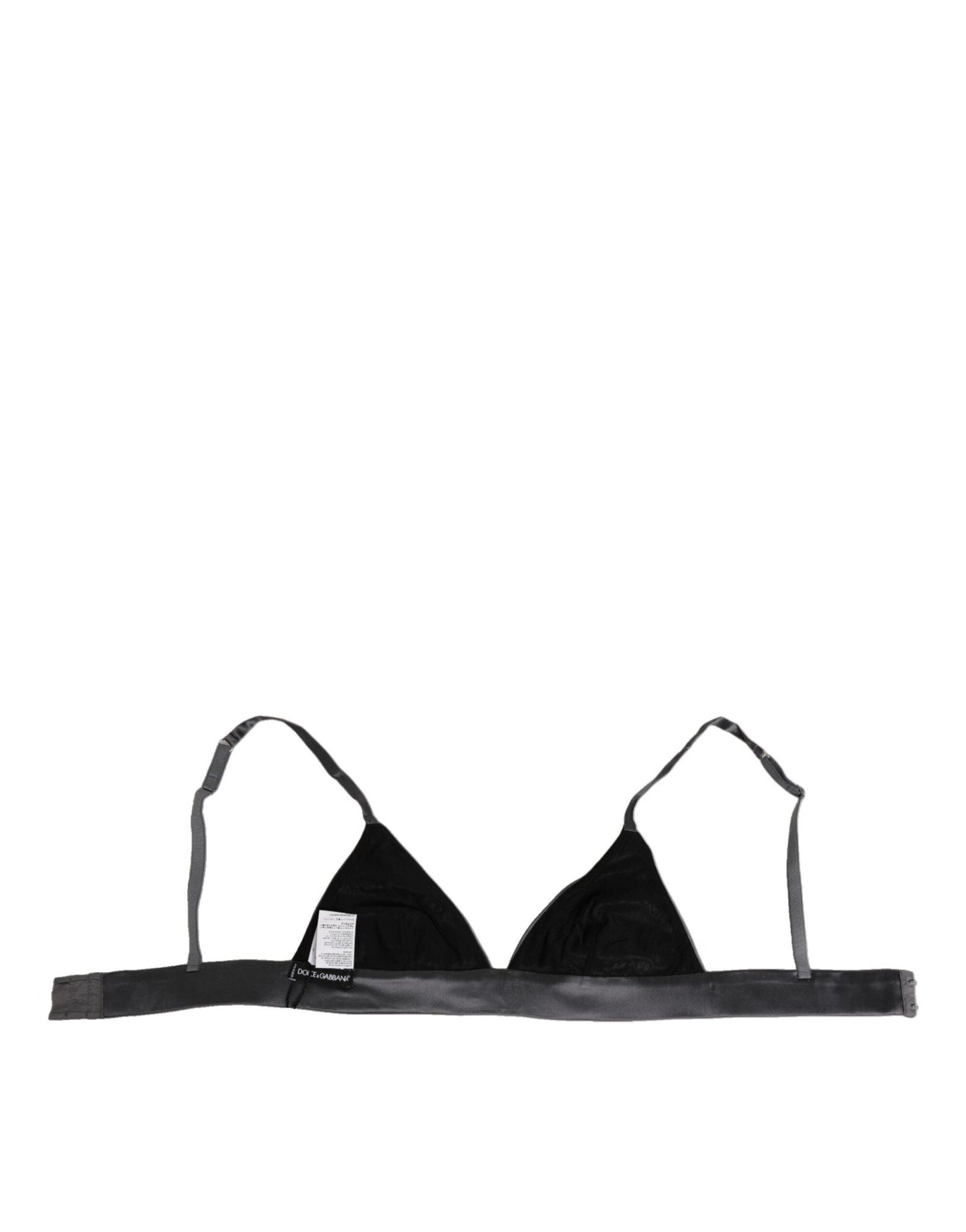 Dolce & Gabbana Black Silk Satin Triangle Soft Cup Underwear – IT2 | S par Dolce & Gabbana | Disponible sur Sandy Store ByNet
