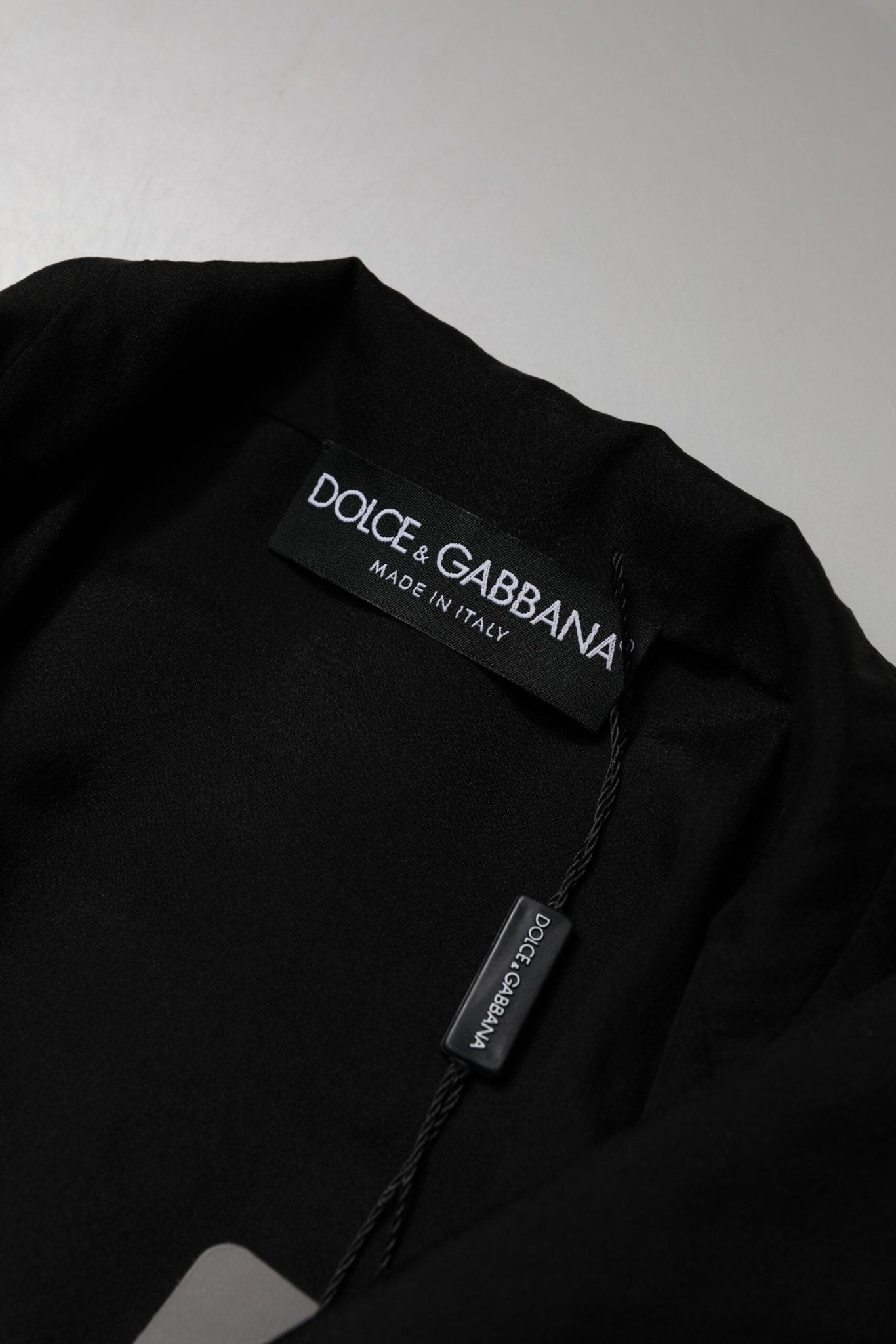 Dolce & Gabbana Black Silk Sheer Long Sleeves Blouse Top - Sandy Store ByNet