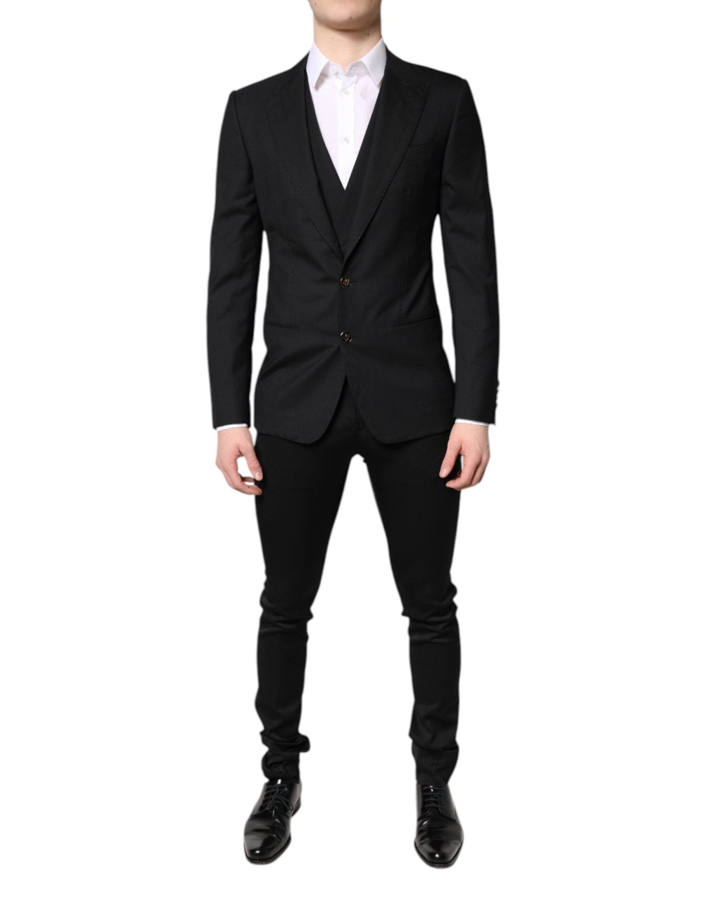 Dolce & Gabbana Black Single Breasted Formal Blazer with Vest – IT46 | S par Dolce & Gabbana | Disponible sur Sandy Store ByNet
