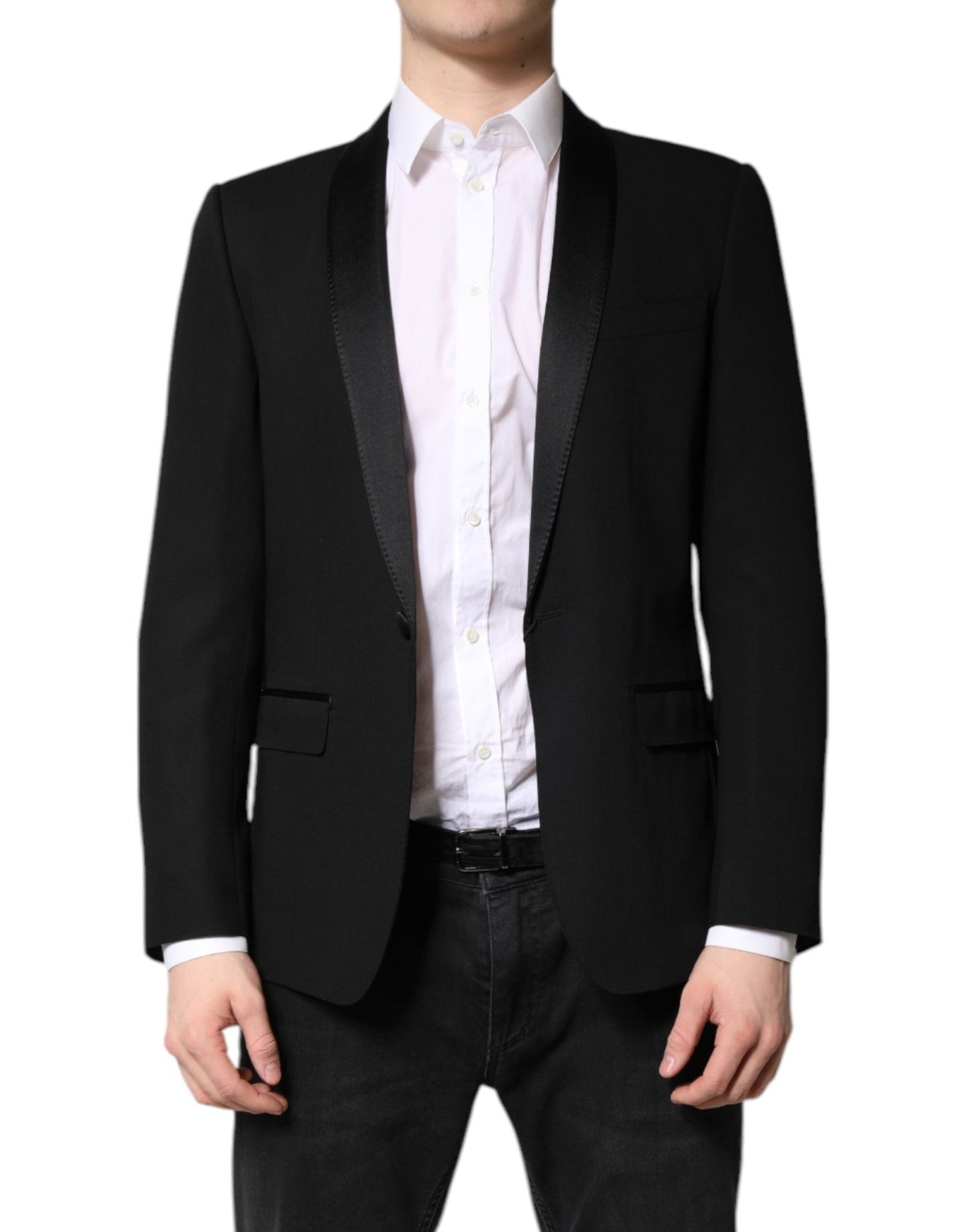 Dolce & Gabbana Black Single Breasted Men Coat MARTINI Blazer – IT46 | S par Dolce & Gabbana | Disponible sur Sandy Store ByNet