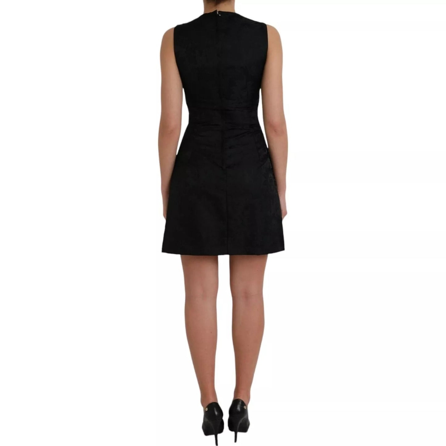 Dolce & Gabbana Black Sleeveless Bodycon A - line Mini Dress – IT40|S par Dolce & Gabbana | Disponible sur Sandy Store ByNet
