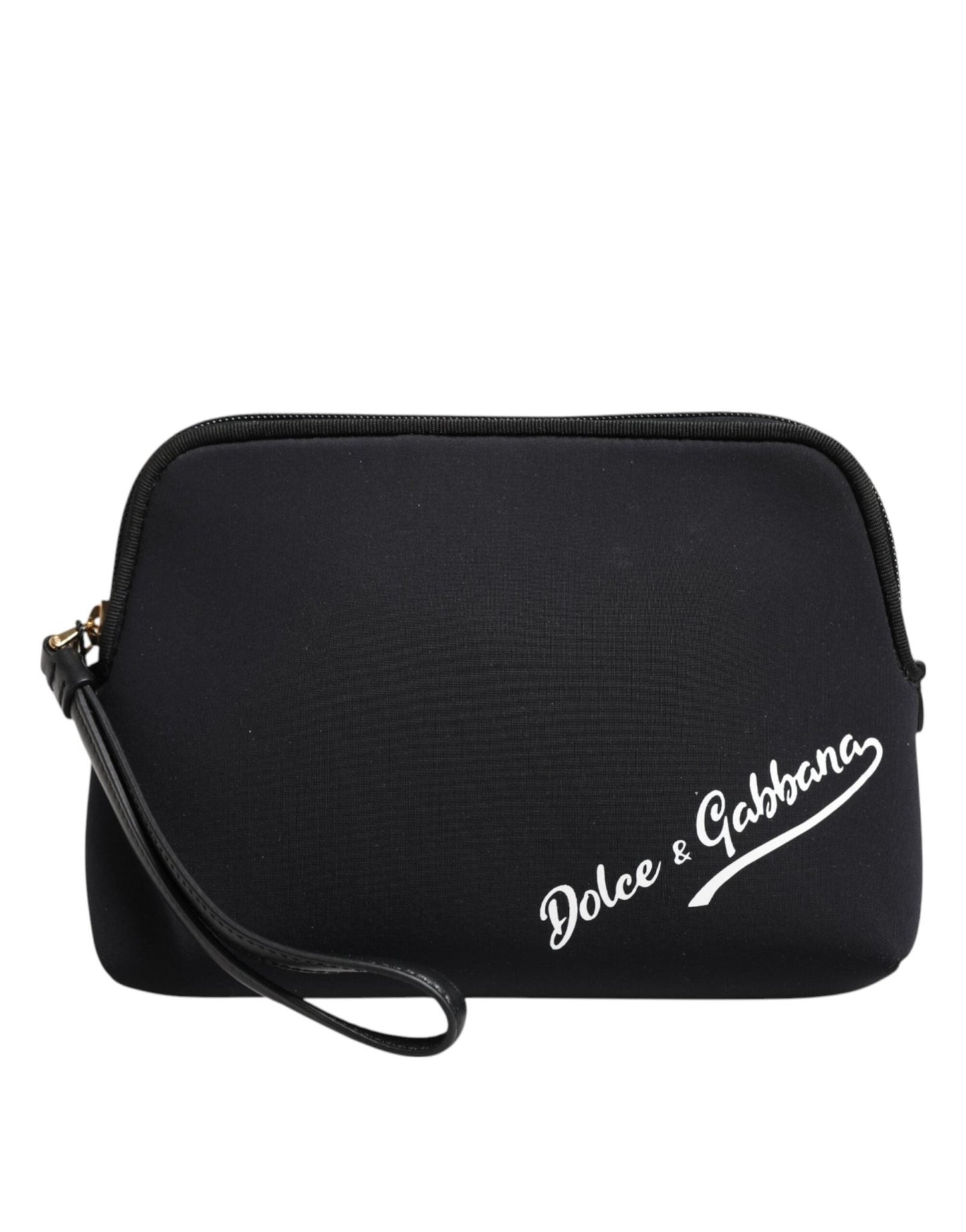 Dolce & Gabbana Black Solid Nylon DG LogoPrint Clutch Zip Borse Pouch Bag – par Dolce & Gabbana | Disponible sur Sandy Store ByNet