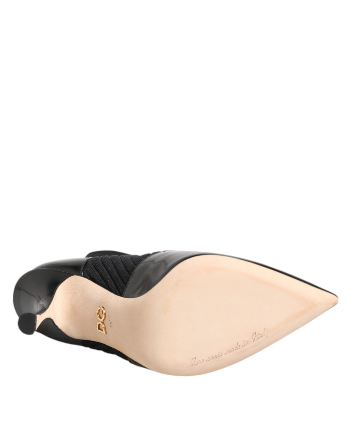 Dolce & Gabbana Black Stretch Stilettos Booties Socks Shoes – EU37/US6.5 par Dolce & Gabbana | Disponible sur Sandy Store ByNet
