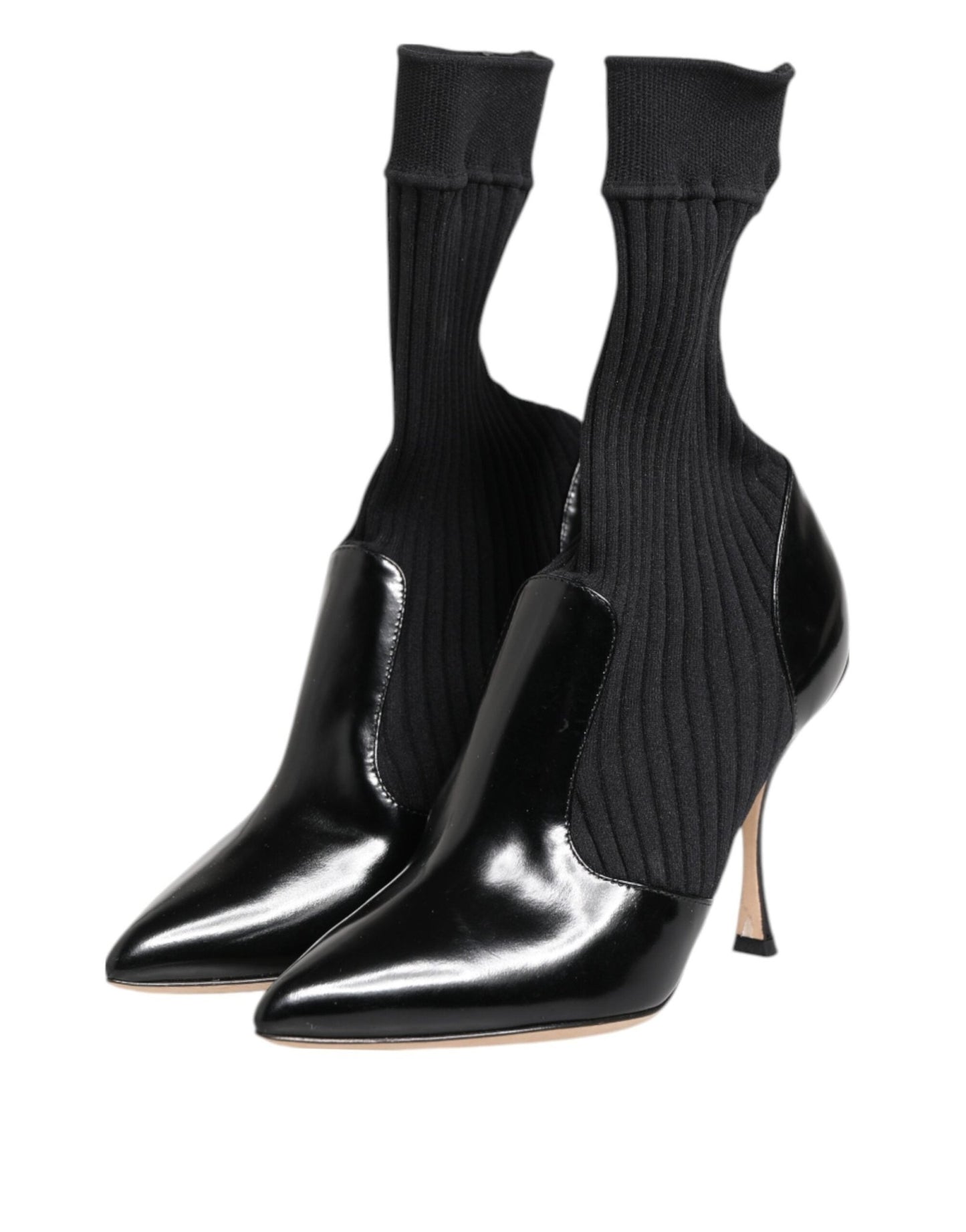 Dolce & Gabbana Black Stretch Stilettos Booties Socks Shoes – EU37/US6.5 par Dolce & Gabbana | Disponible sur Sandy Store ByNet