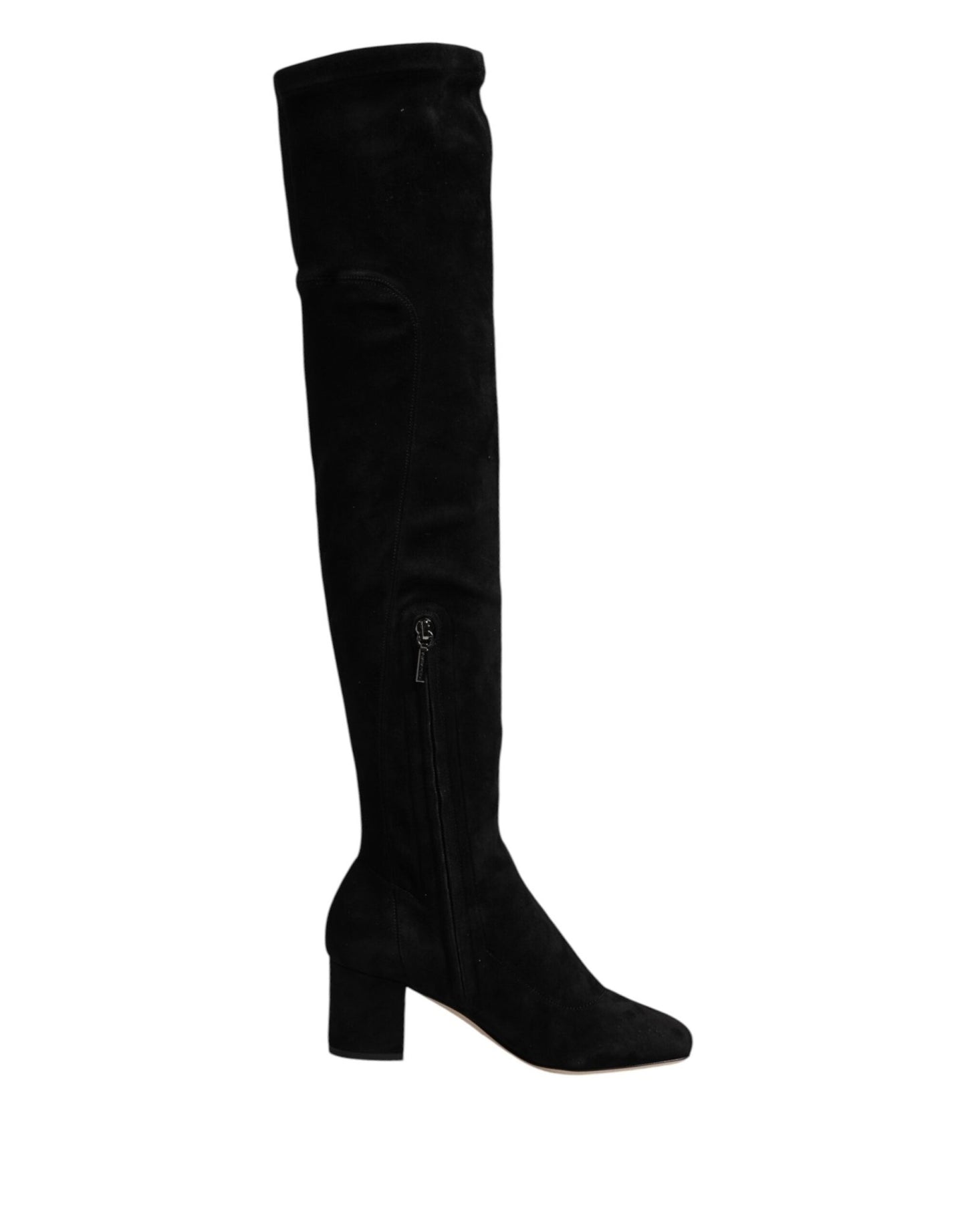 Dolce & Gabbana Black Suede Leather Knee High Boots Shoes – EU36/US5.5 par Dolce & Gabbana | Disponible sur Sandy Store ByNet