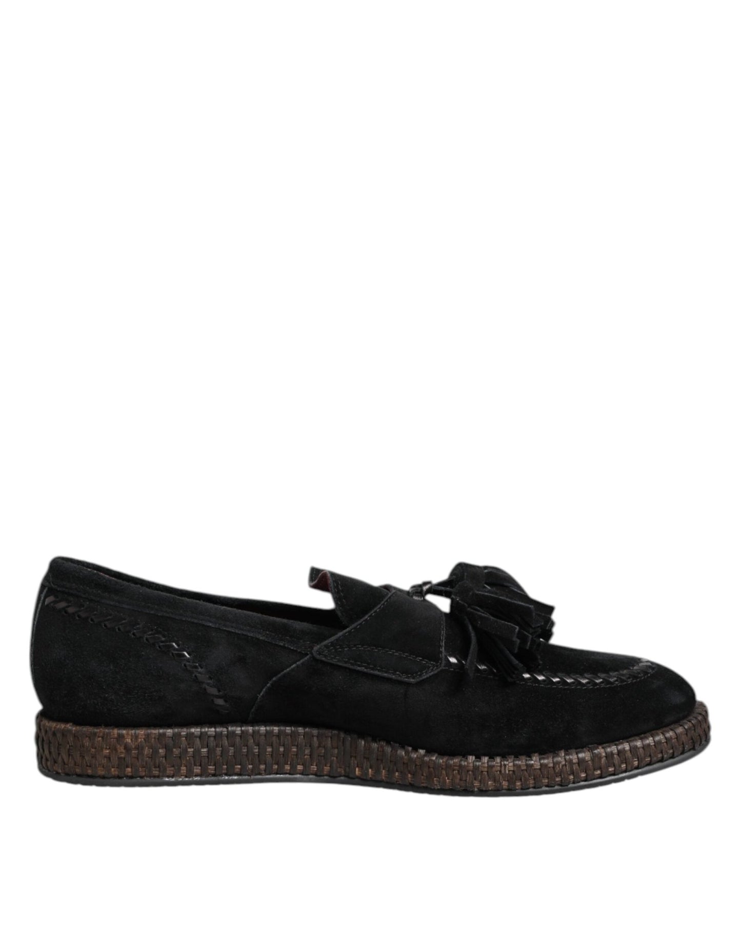 Dolce & Gabbana Black Suede Tassel Embellished Loafers Shoes – EU44/US11 par Dolce & Gabbana | Disponible sur Sandy Store ByNet
