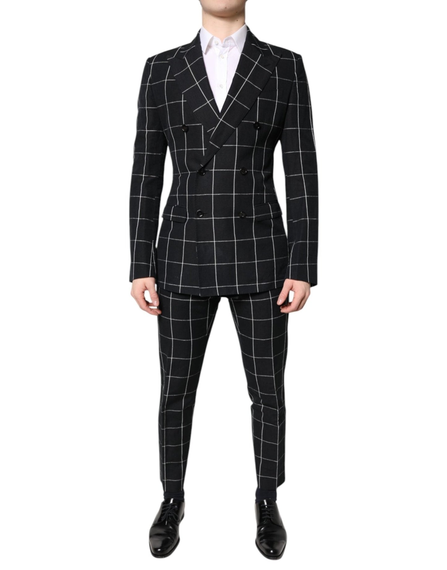 Dolce & Gabbana Black TAORMINA Double Breasted 2 Piece Suit – IT48 | M par Dolce & Gabbana | Disponible sur Sandy Store ByNet
