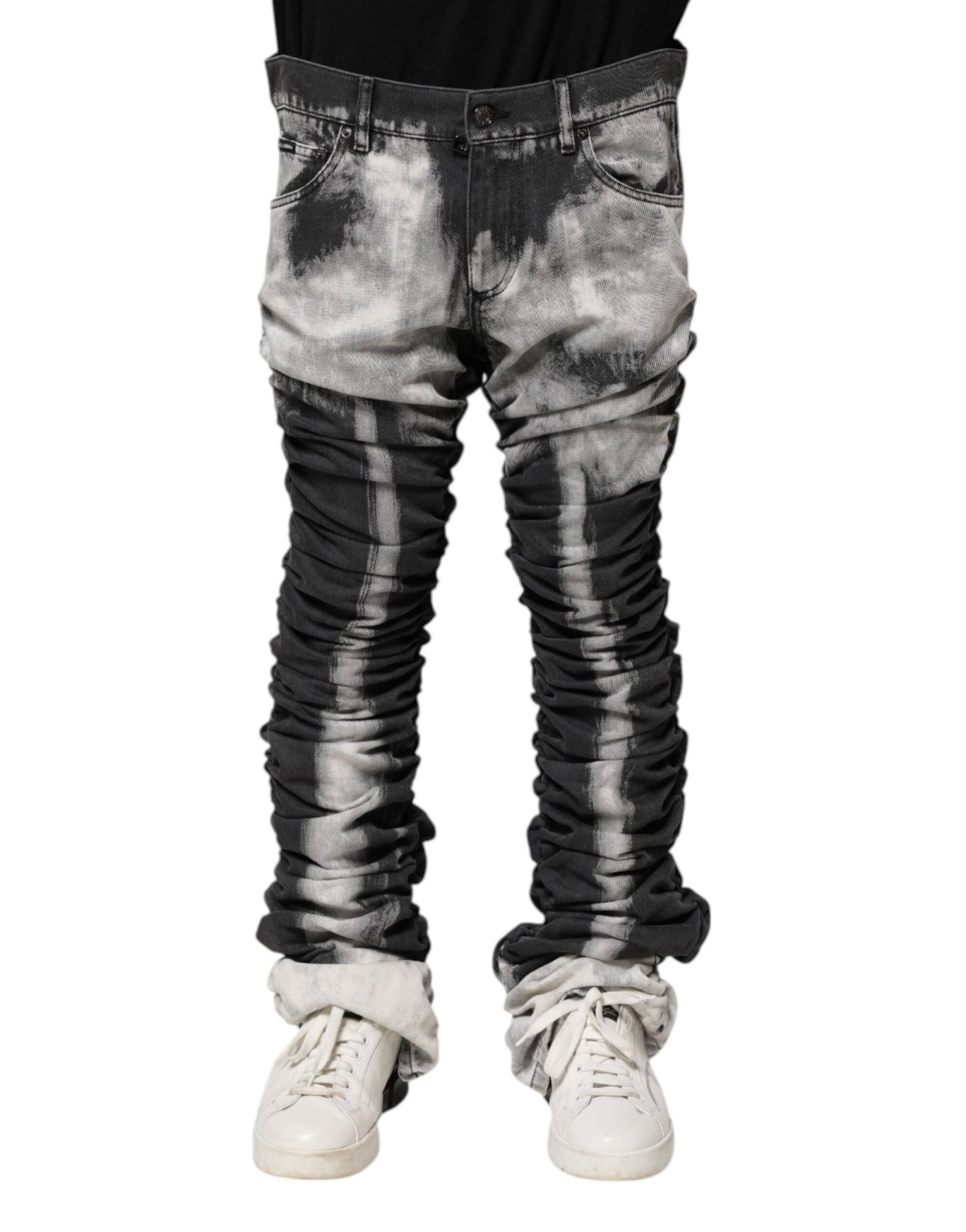 Dolce & Gabbana Black Tie Dye Straight Denim Jeans – IT48 | M par Dolce & Gabbana | Disponible sur Sandy Store ByNet