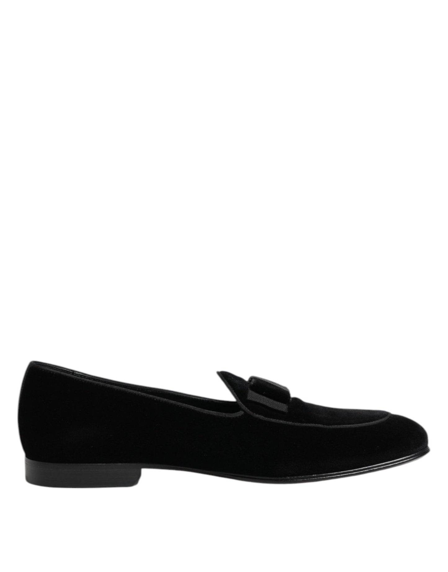 Dolce & Gabbana Black Velvet Loafers Formal Men Dress Shoes – EU42/US9 par Dolce & Gabbana | Disponible sur Sandy Store ByNet