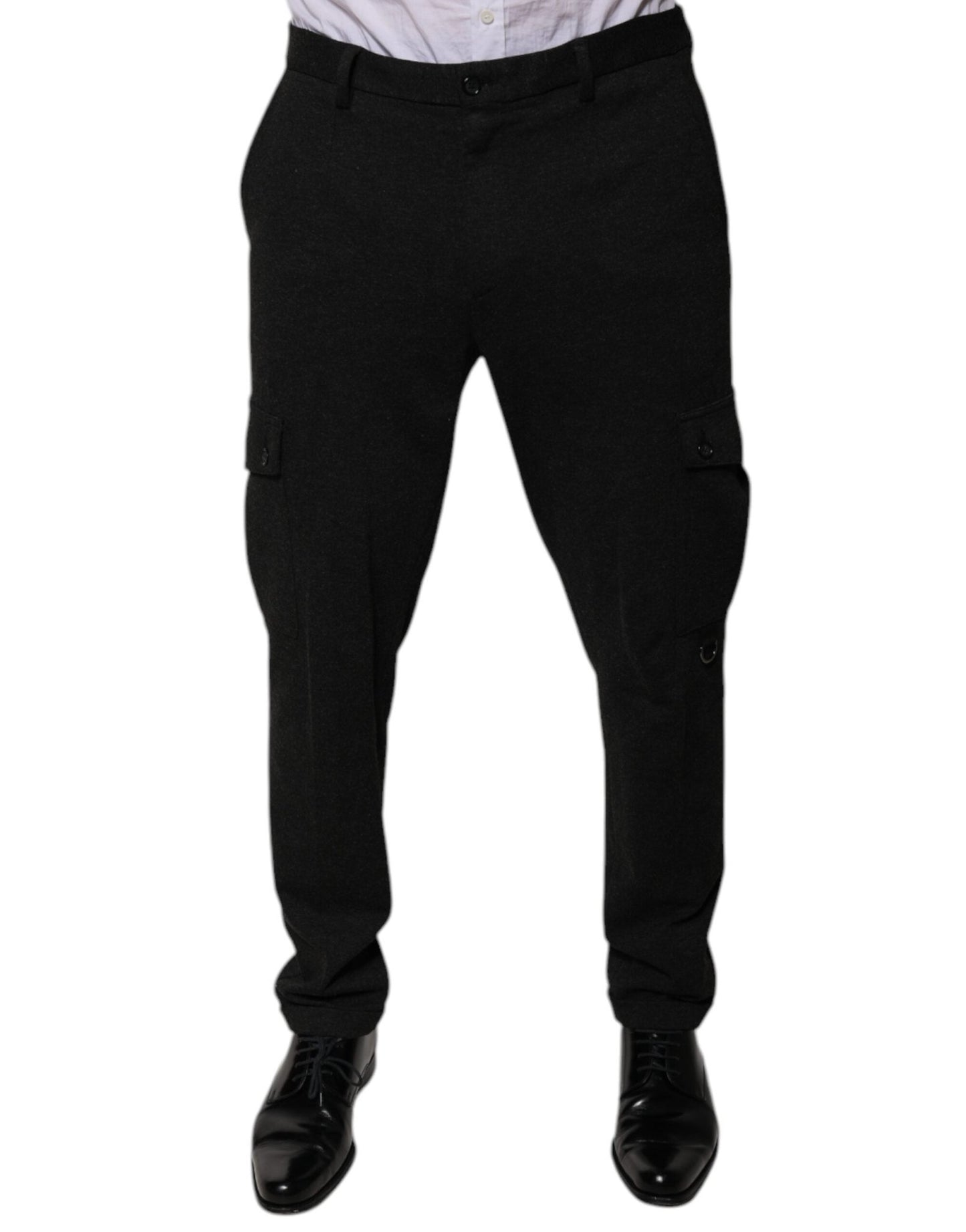 Dolce & Gabbana Black Viscose Cargo Men Casual Pants – IT50 | L par Dolce & Gabbana | Disponible sur Sandy Store ByNet