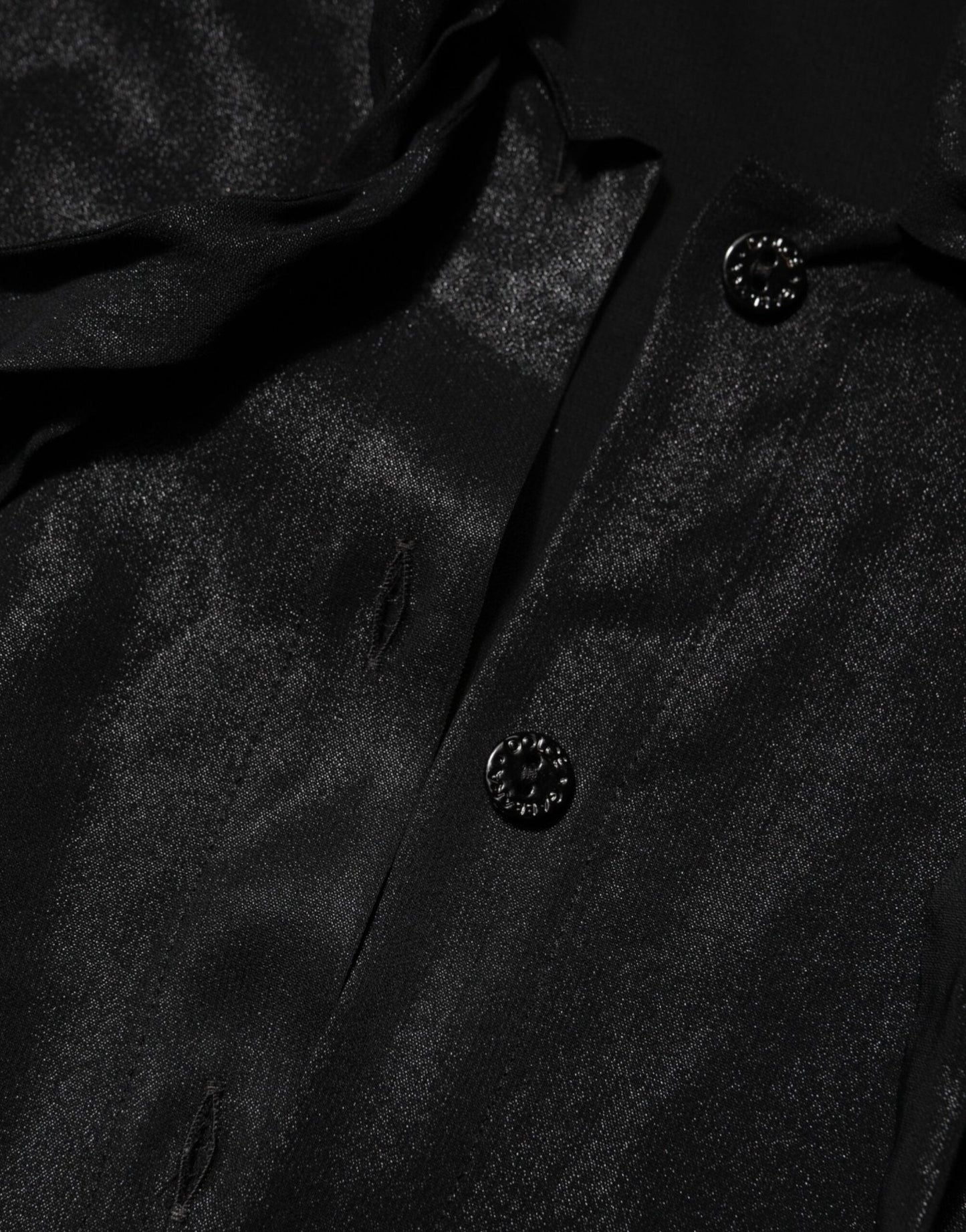 Dolce & Gabbana Black Viscose Long Sleeve Tie Neck Blouse Top – IT42|M par Dolce & Gabbana | Disponible sur Sandy Store ByNet