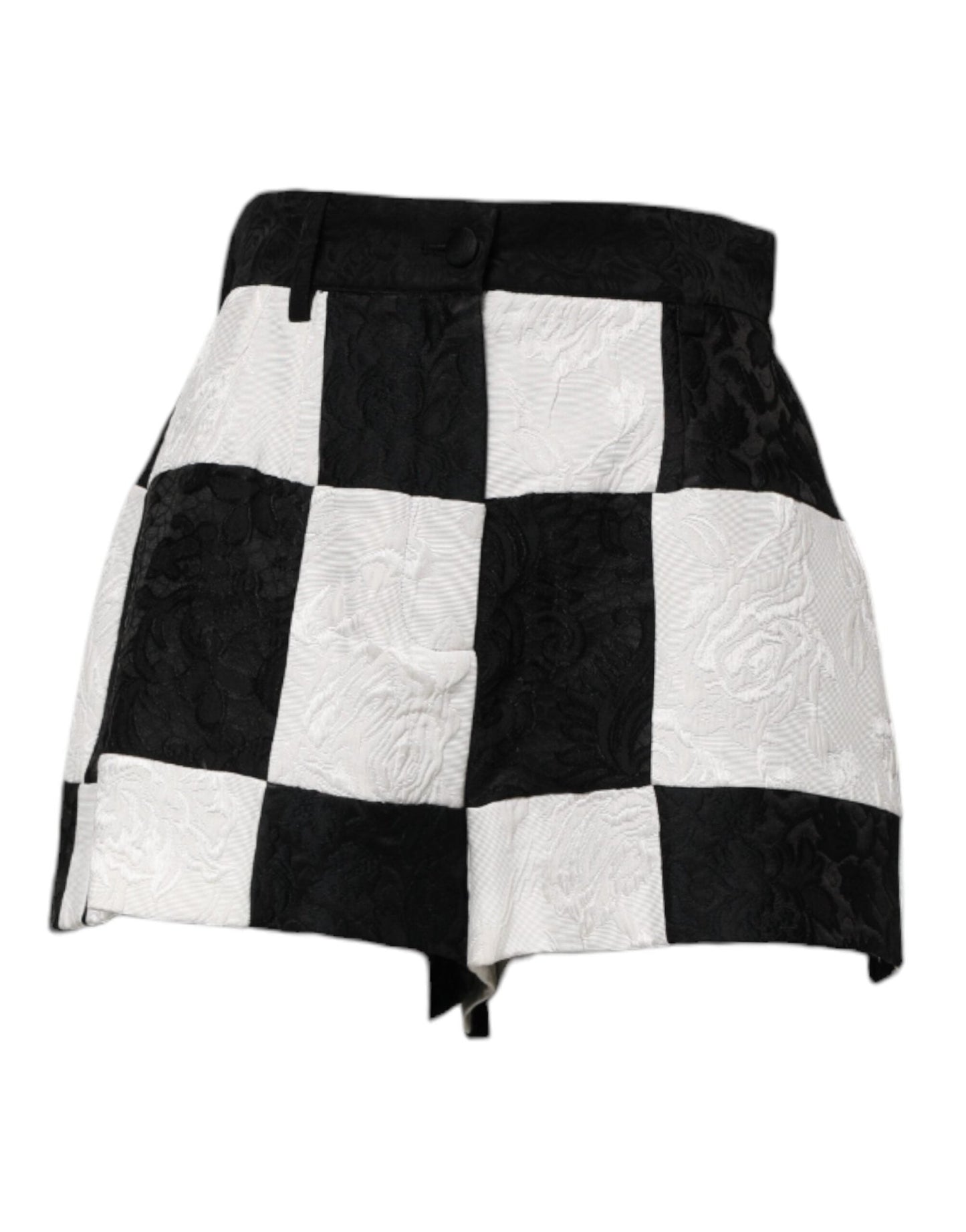Dolce & Gabbana Black White Floral Brocade Hot Pants Shorts – IT40|S par Dolce & Gabbana | Disponible sur Sandy Store ByNet