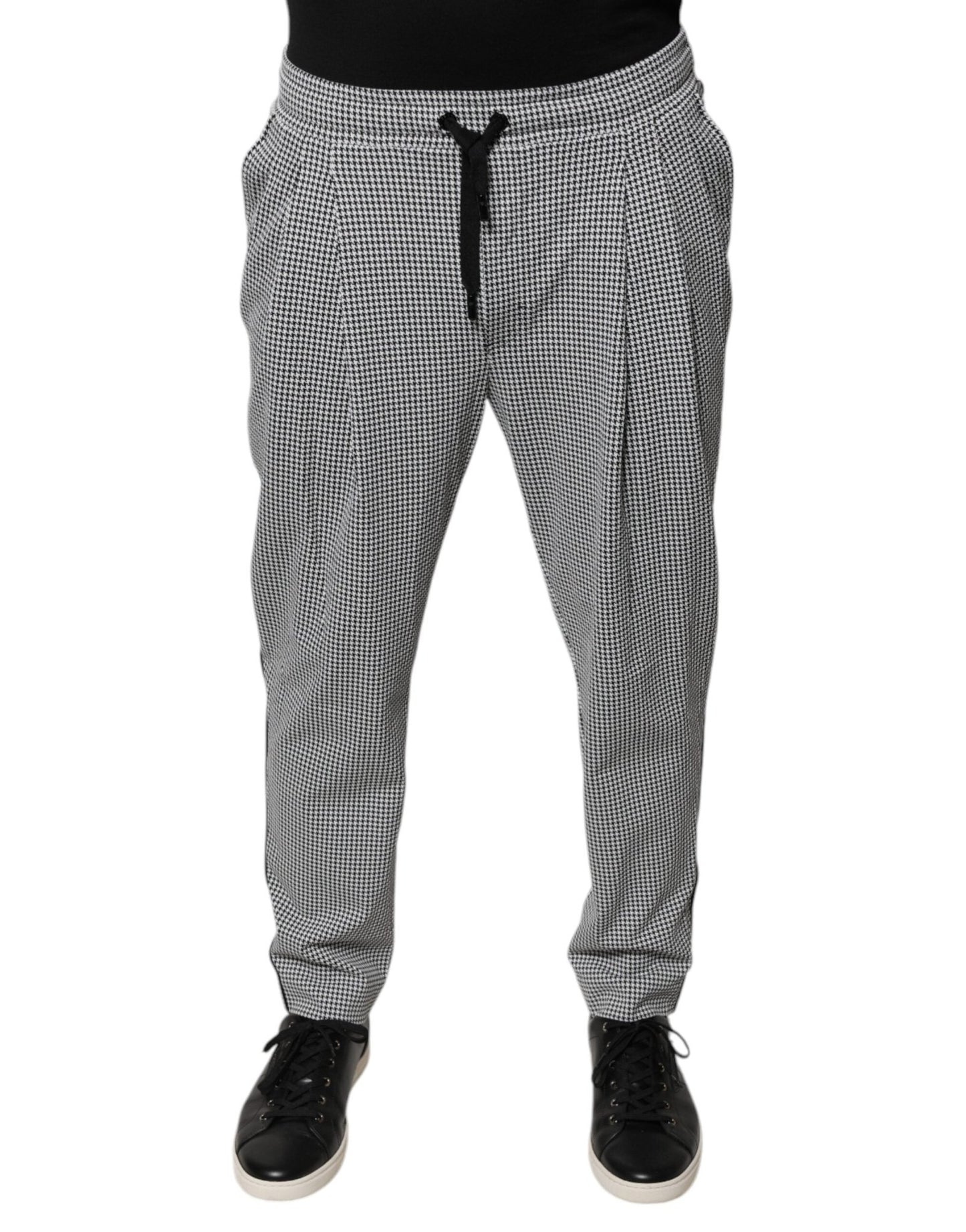 Dolce & Gabbana Black White Houndstooth Skinny Dress Pants – IT44 | XS par Dolce & Gabbana | Disponible sur Sandy Store ByNet