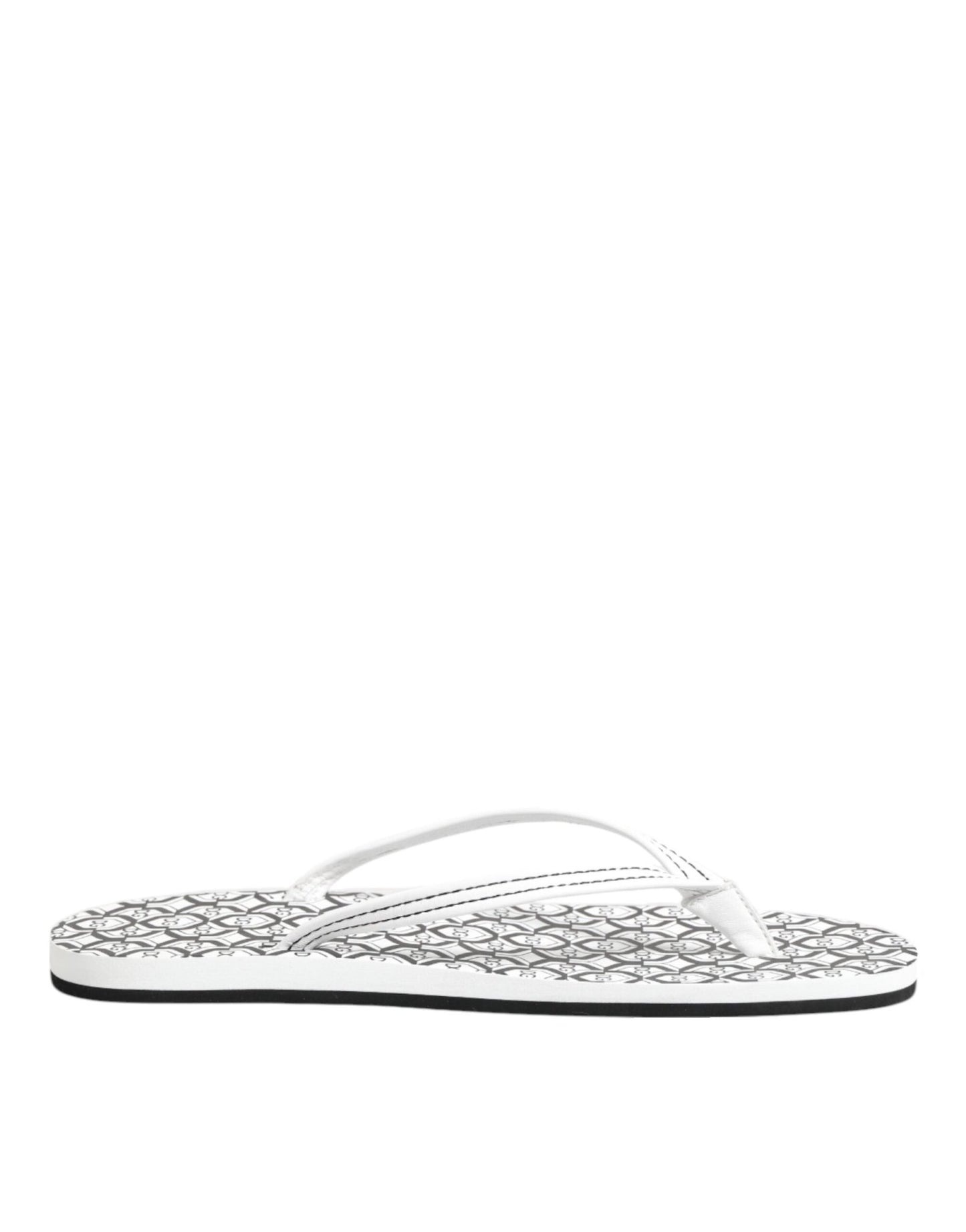 Dolce & Gabbana Black White Logo Beachwear Flats Slipper Shoes – EU44/US11 par Dolce & Gabbana | Disponible sur Sandy Store ByNet