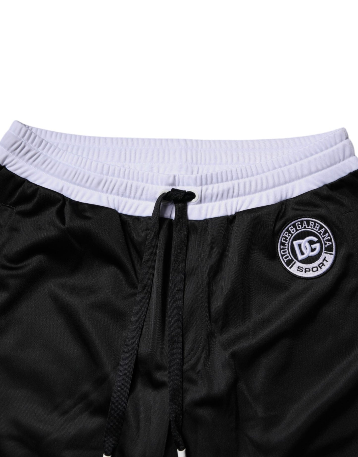 Dolce & Gabbana Black White Men Bermuda Sweatshorts Shorts - Sandy Store ByNet
