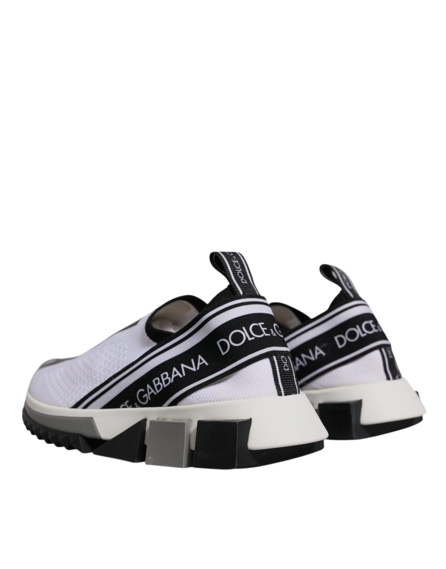 Dolce & Gabbana Black White Slip On Sorrento Sneakers Shoes – EU37/US6.5 par Dolce & Gabbana | Disponible sur Sandy Store ByNet