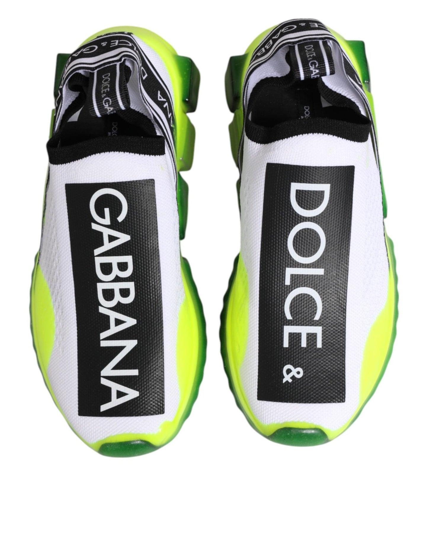 Dolce & Gabbana Black White Slip On Sorrento Sneakers Shoes – EU40/US9.5 par Dolce & Gabbana | Disponible sur Sandy Store ByNet