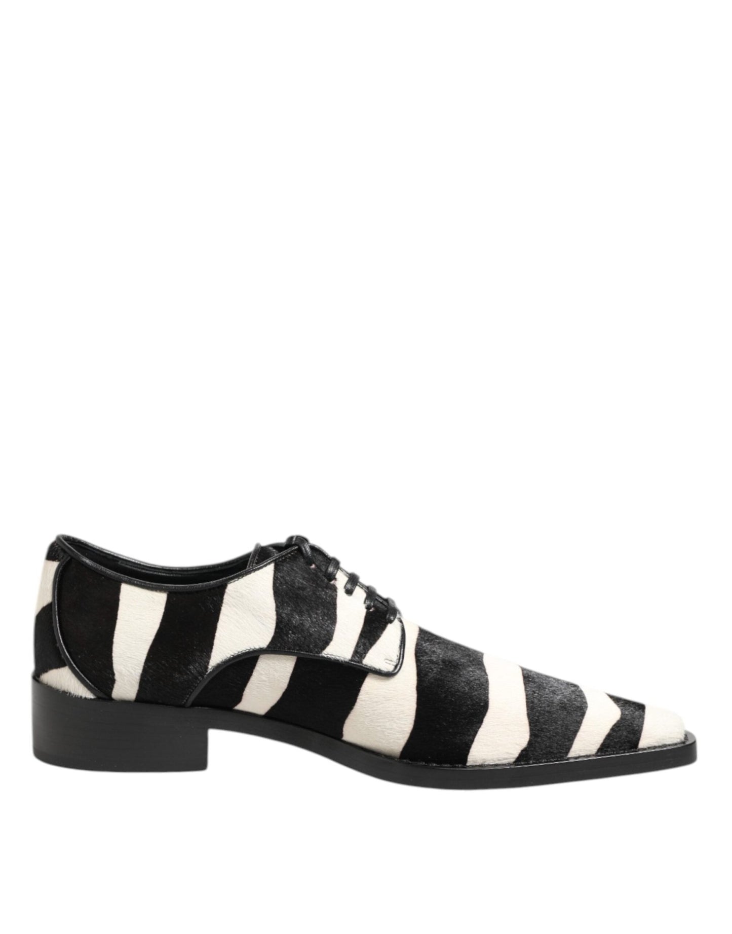 Dolce & Gabbana Black White Zebra Pony Fur Dress Shoes – EU 36 | US 3 par Dolce & Gabbana | Disponible sur Sandy Store ByNet