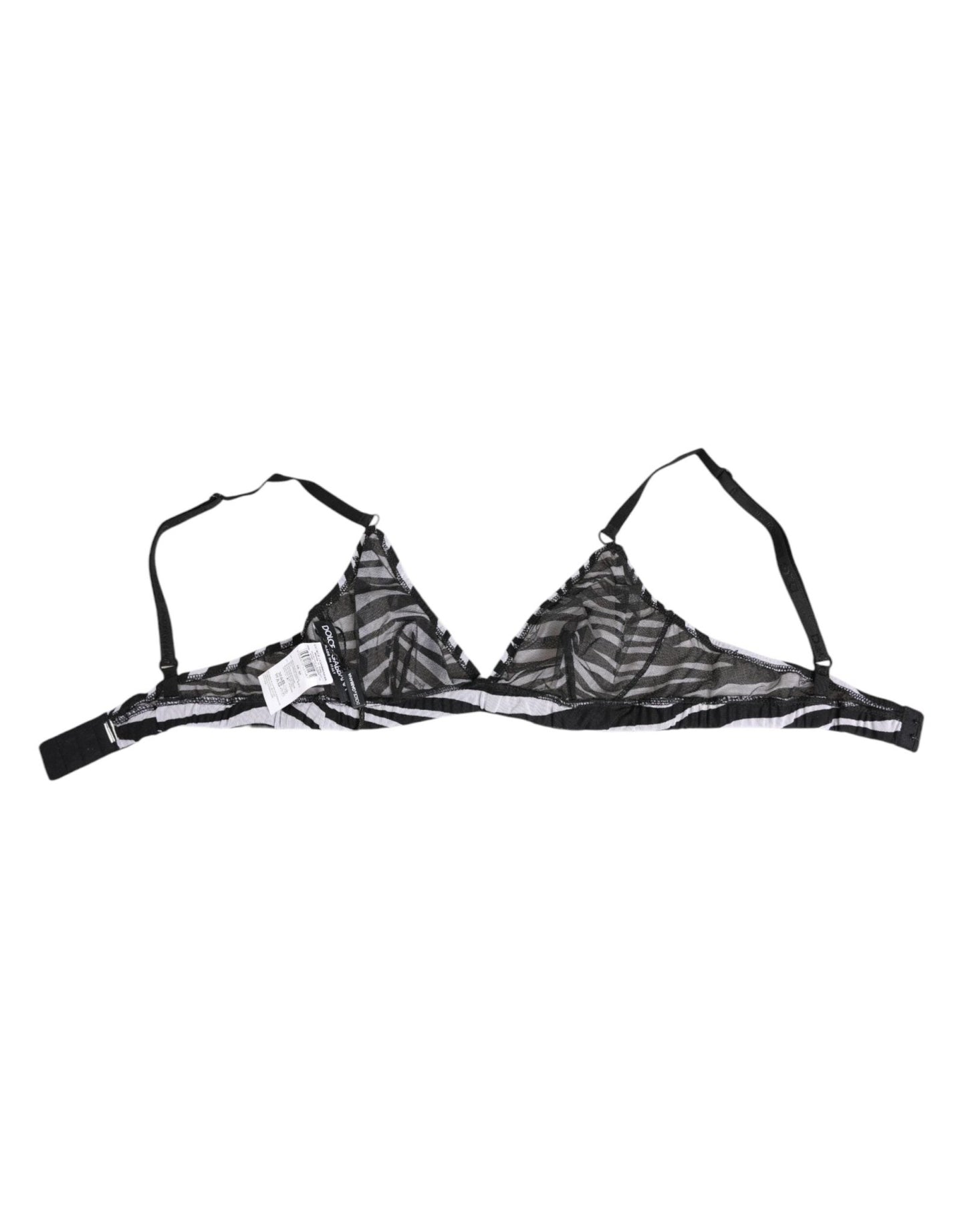 Dolce & Gabbana Black White Zebra Print Sheer Mesh Bralette Underwear – IT2 | S par Dolce & Gabbana | Disponible sur Sandy Store ByNet