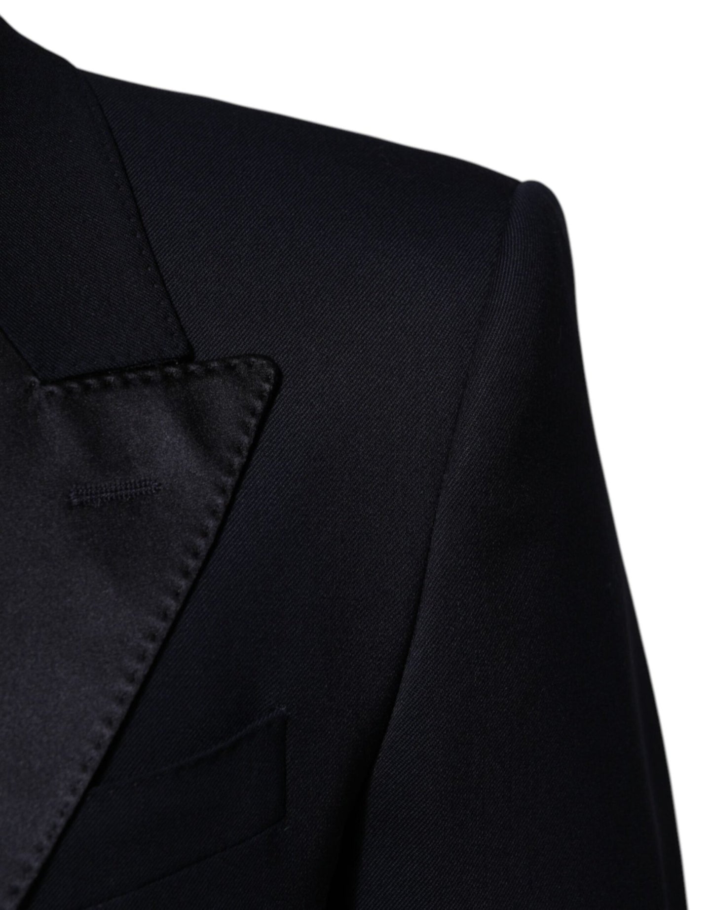 Dolce & Gabbana Black Wool 3 Piece Slim Fit Formal Men Suit – IT50 | L par Dolce & Gabbana | Disponible sur Sandy Store ByNet