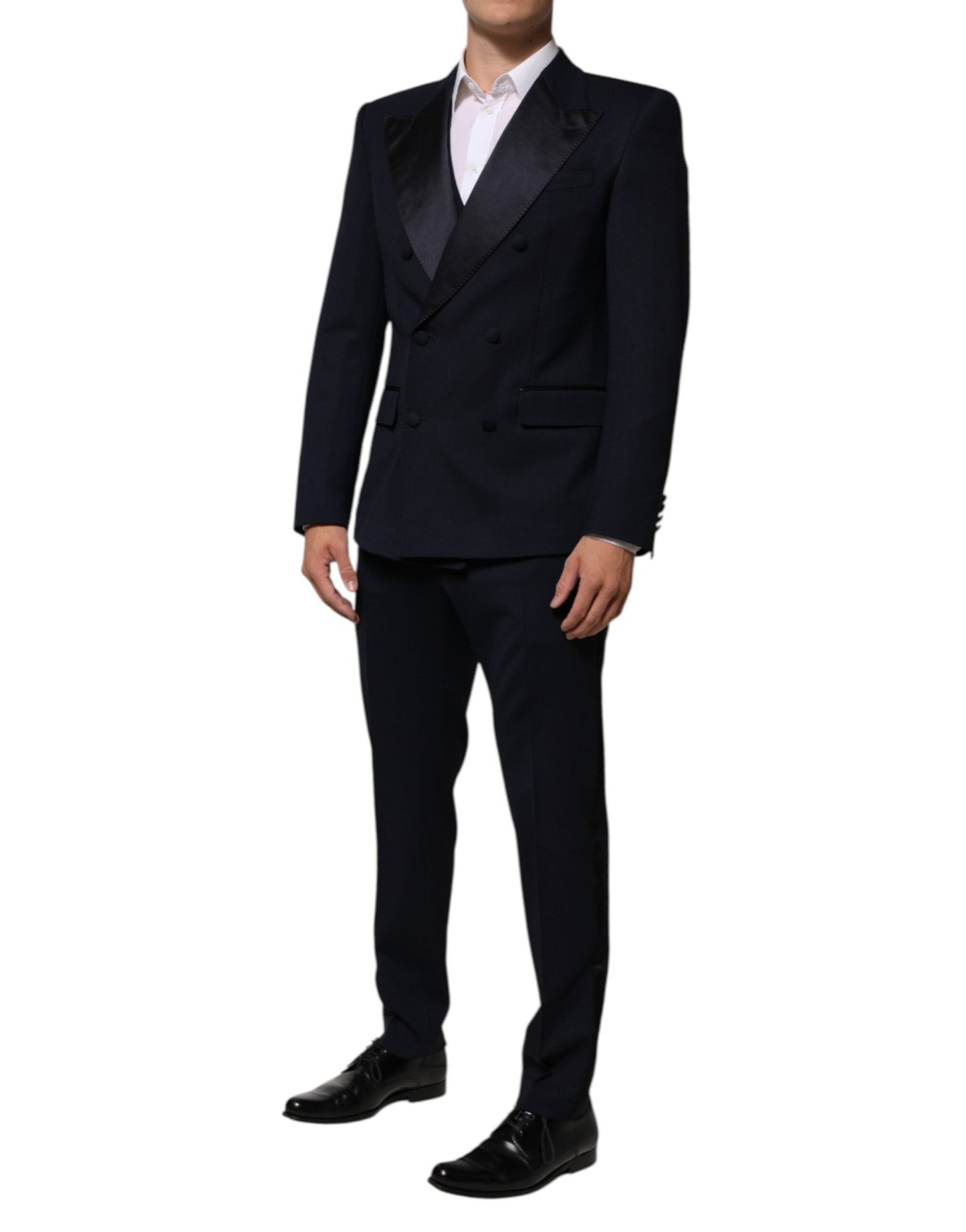 Dolce & Gabbana Black Wool 3 Piece Slim Fit Formal Men Suit – IT50 | L par Dolce & Gabbana | Disponible sur Sandy Store ByNet