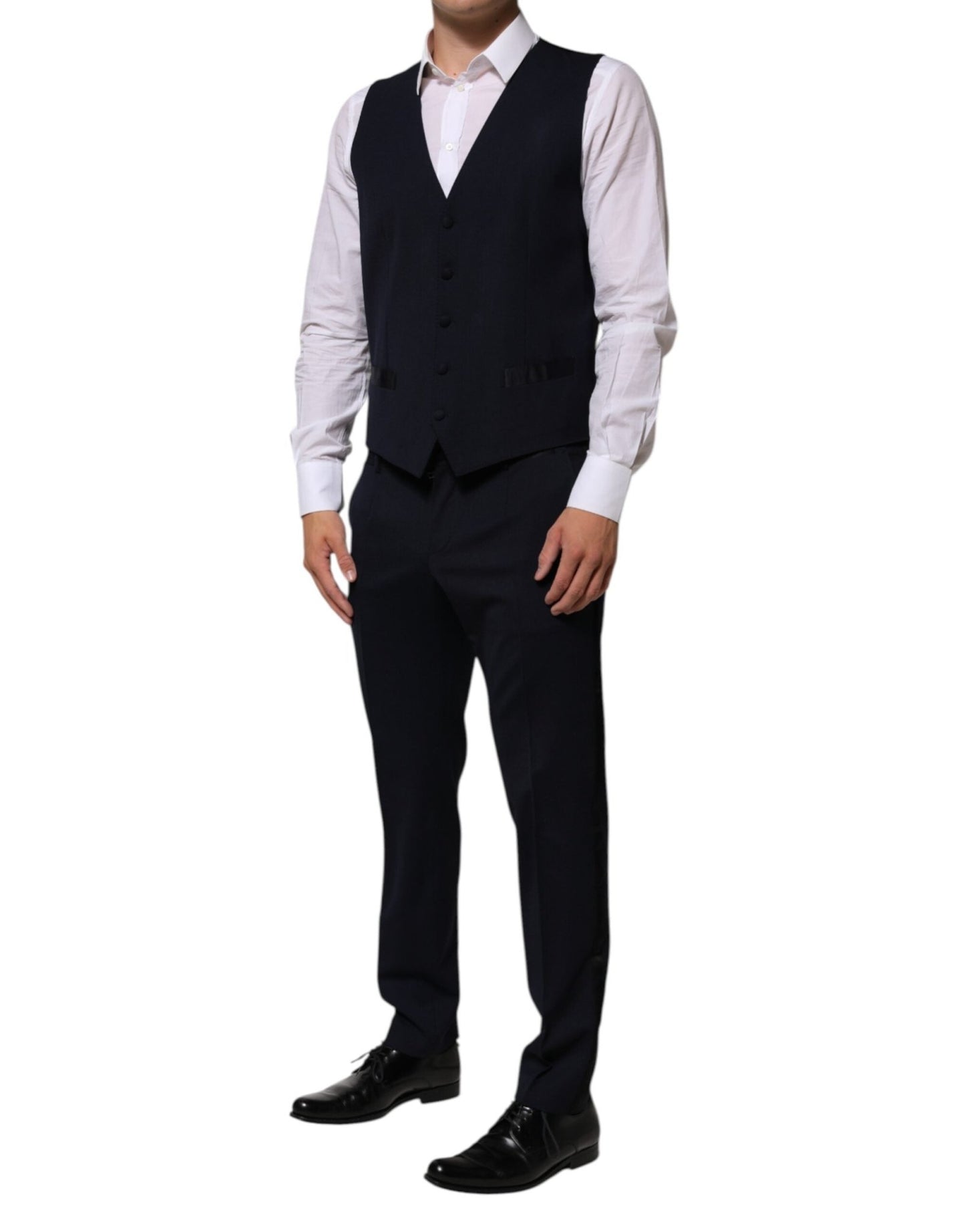 Dolce & Gabbana Black Wool 3 Piece Slim Fit Formal Men Suit – IT50 | L par Dolce & Gabbana | Disponible sur Sandy Store ByNet