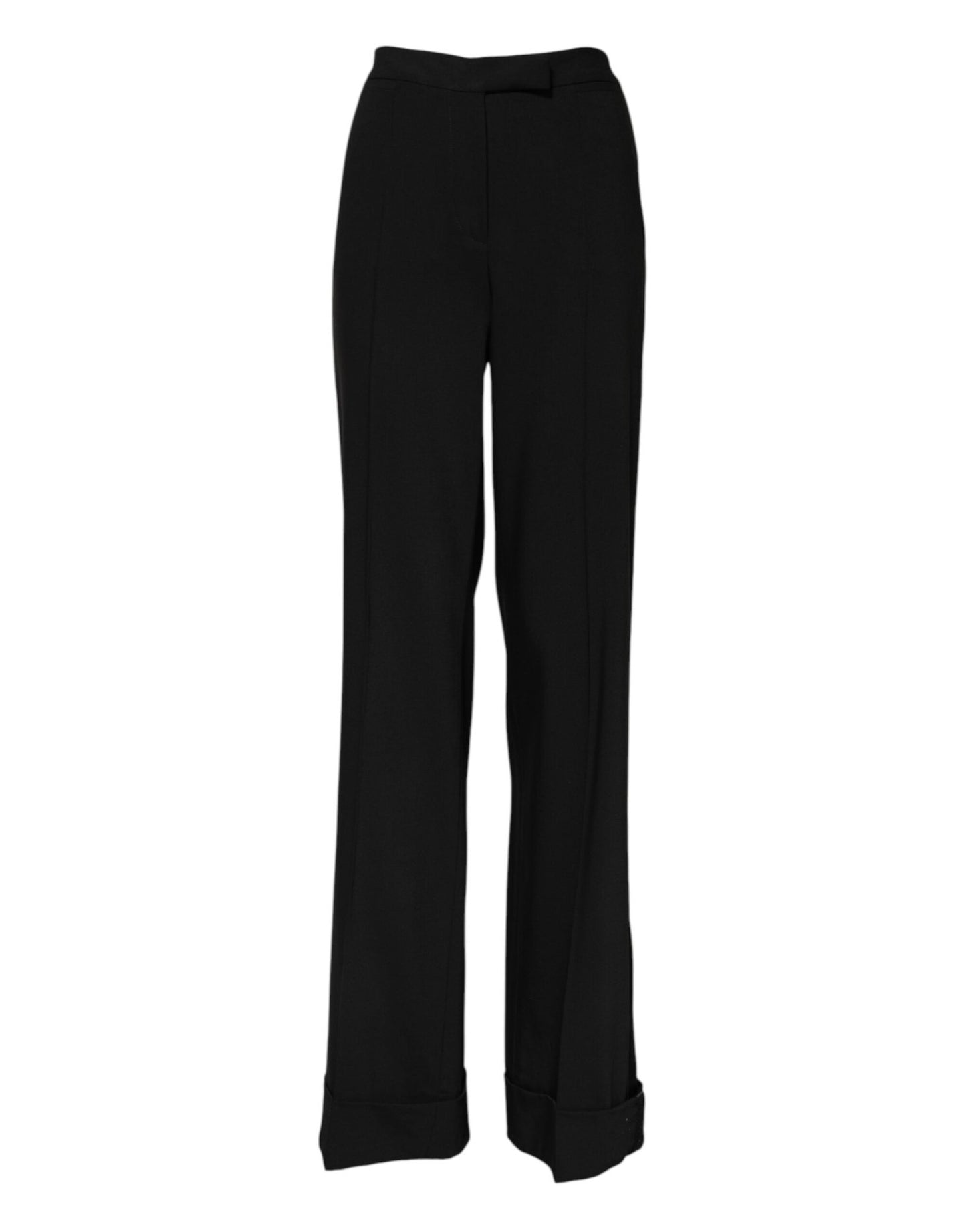Dolce & Gabbana Black Wool High Waist Flared Pants – IT40|S par Dolce & Gabbana | Disponible sur Sandy Store ByNet